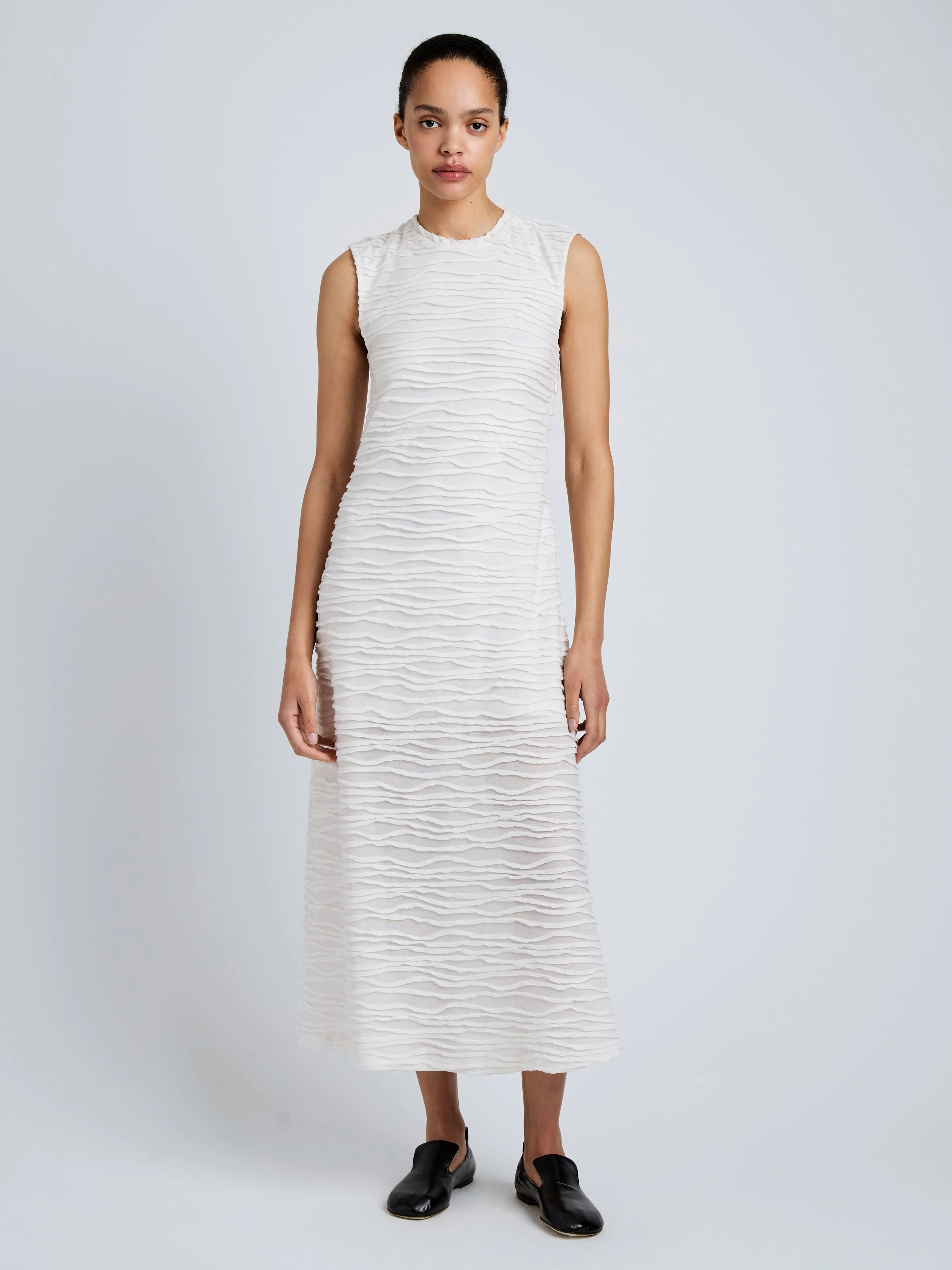 Laura Dress in Textured Cotton sold by Proenza Schouler product image thumbnail 2