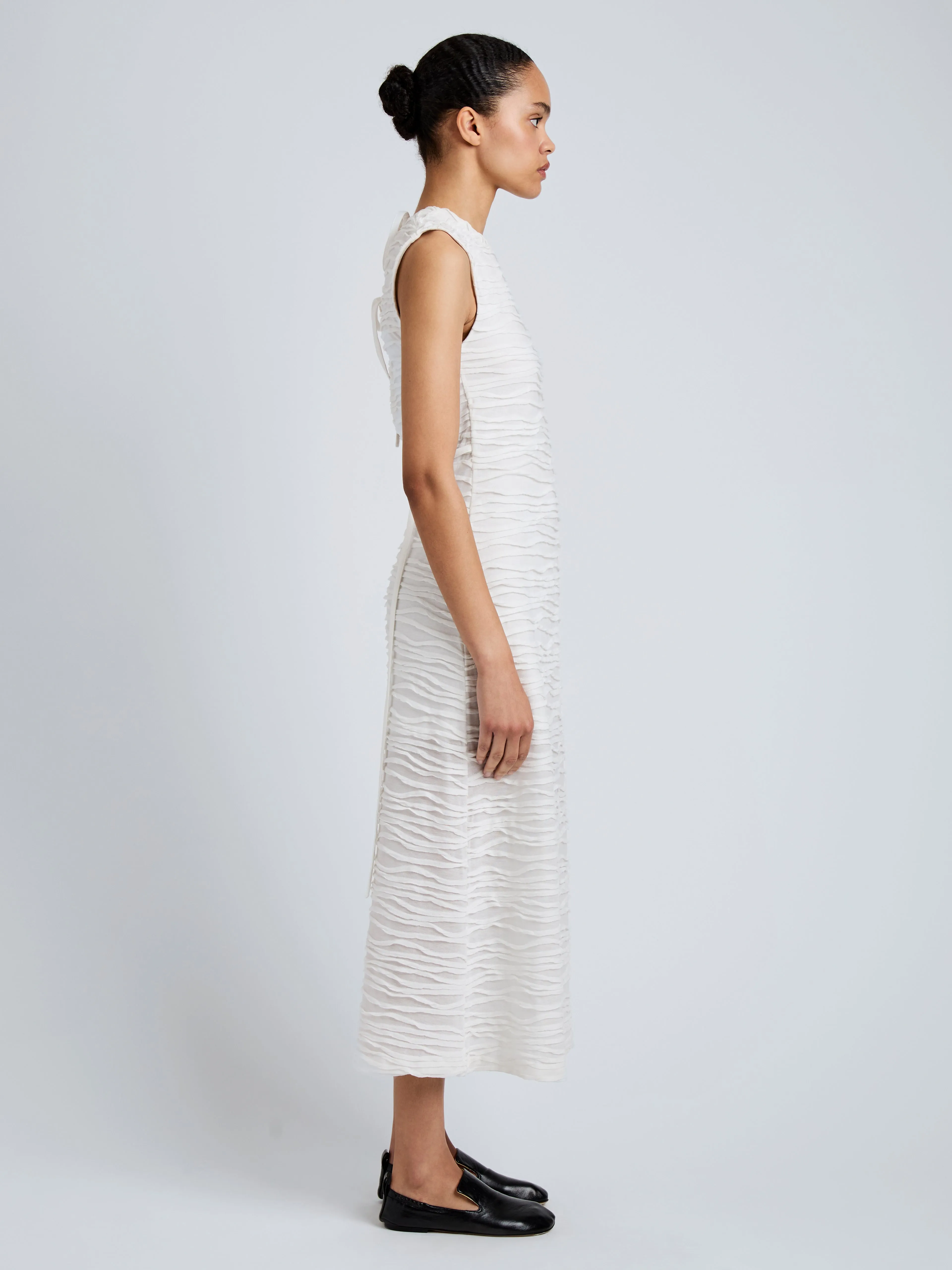 Laura Dress in Textured Cotton sold by Proenza Schouler product image thumbnail 3