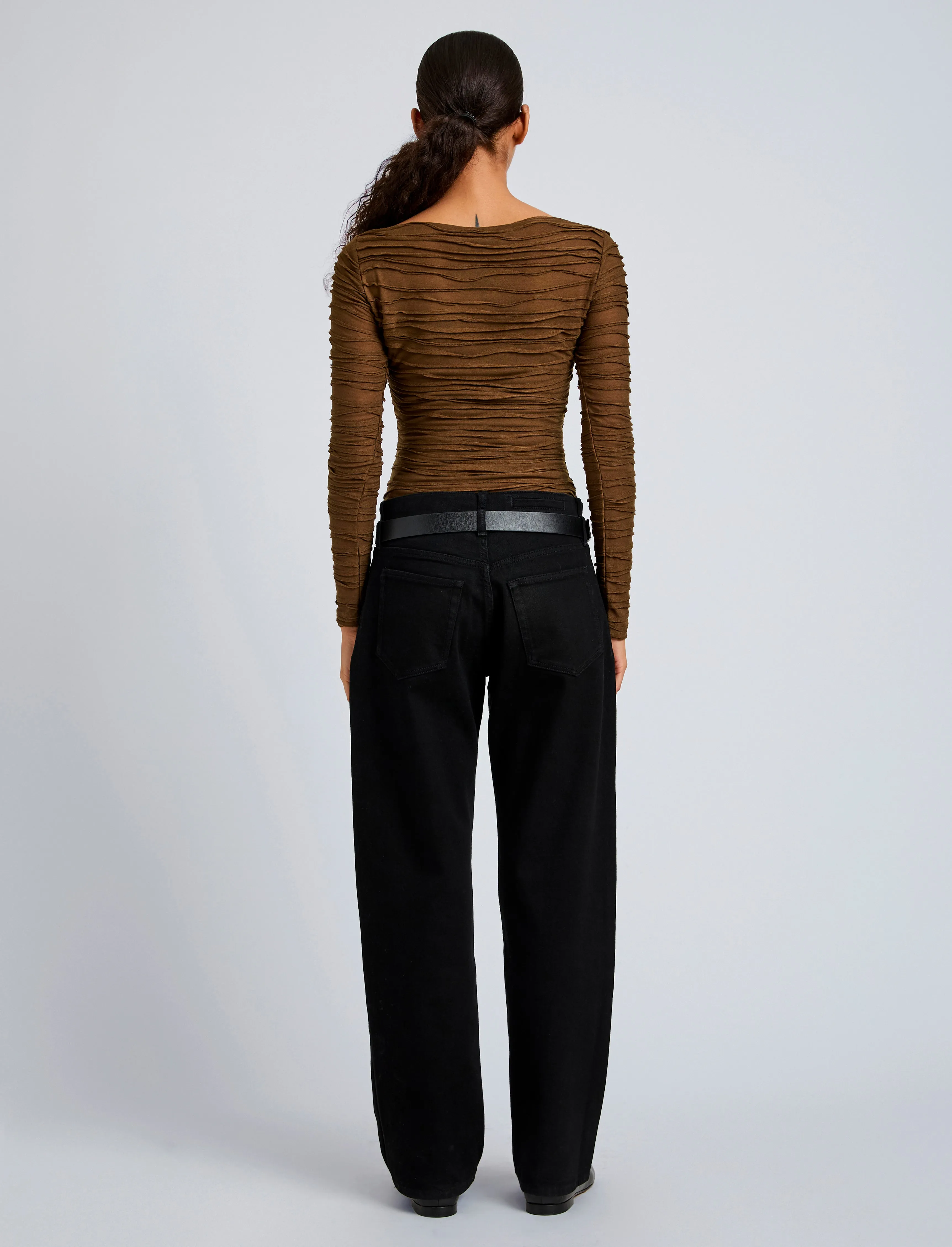 Paloma Top in Textured Cotton sold by Proenza Schouler product image thumbnail 5