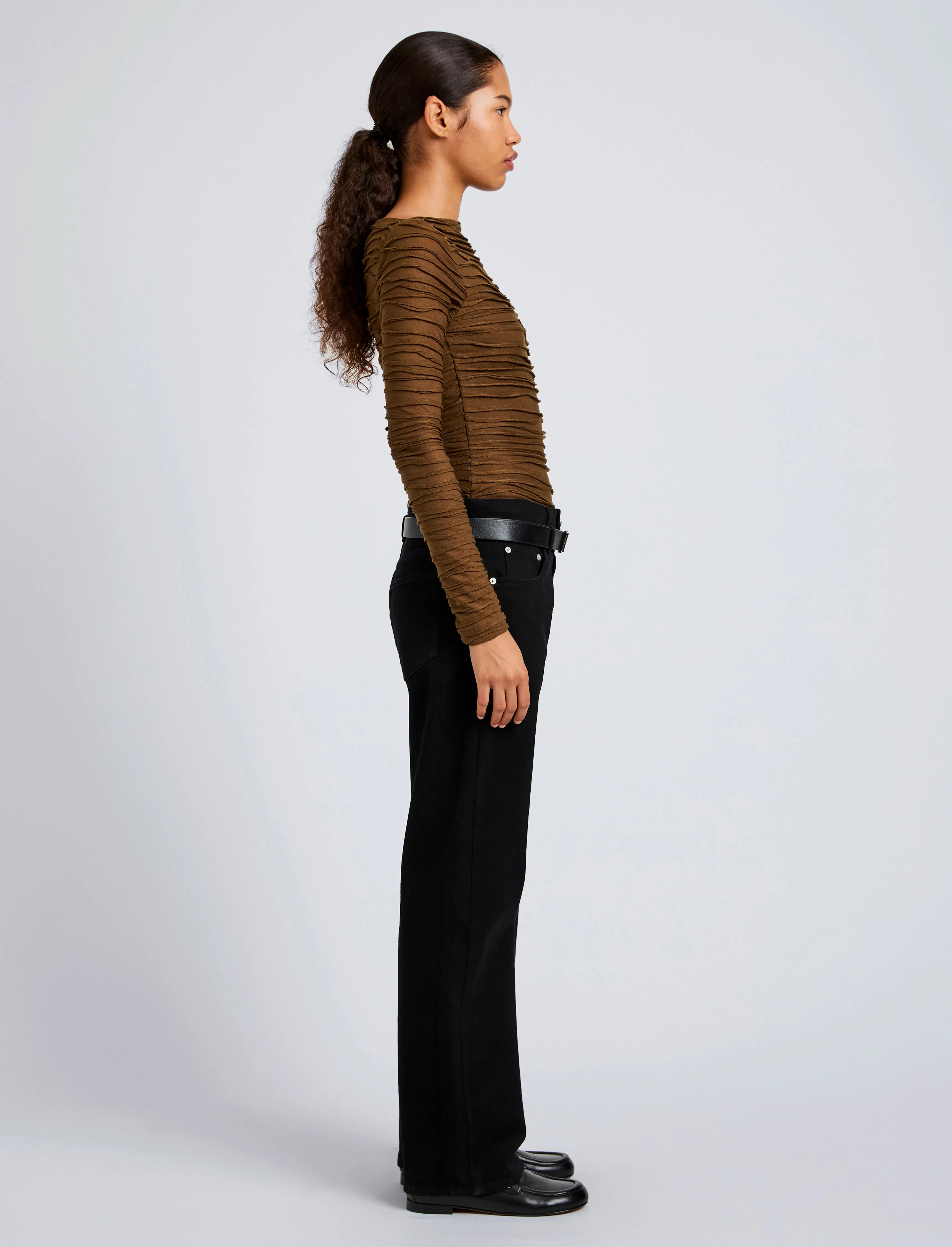 Paloma Top in Textured Cotton sold by Proenza Schouler product image thumbnail 4