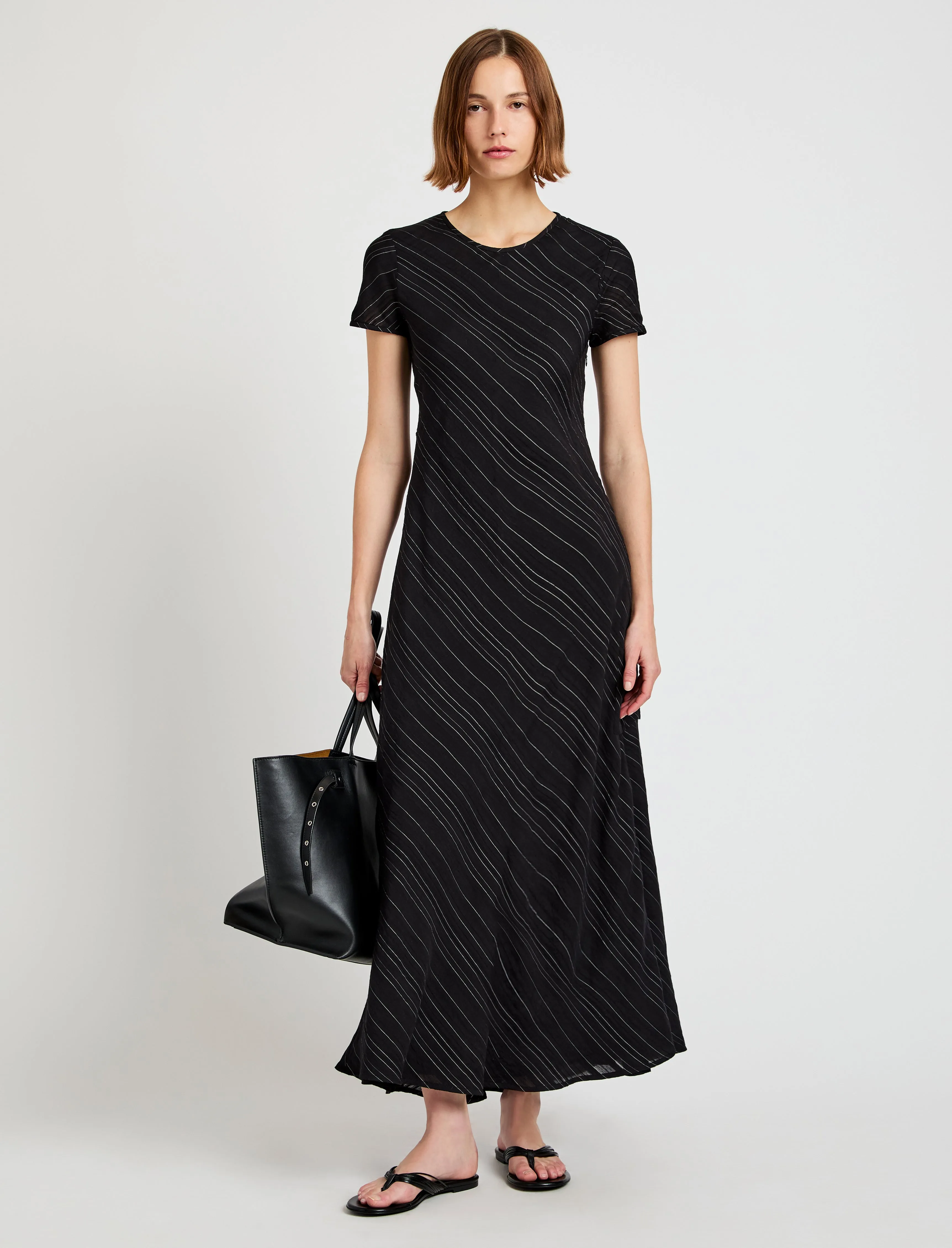 Joss Dress in Woven Stripe Flou sold by Proenza Schouler product image thumbnail 2