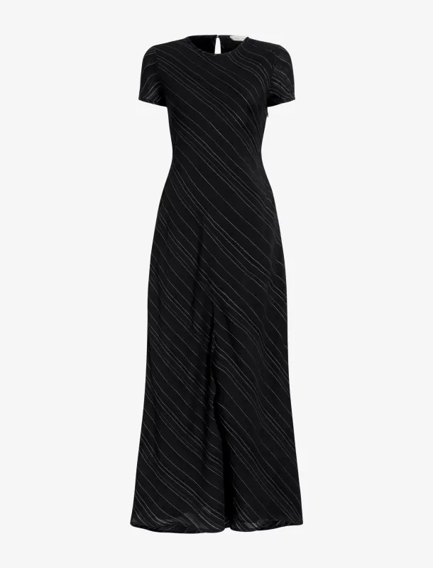 Joss Dress in Woven Stripe Flou made by Proenza Schouler