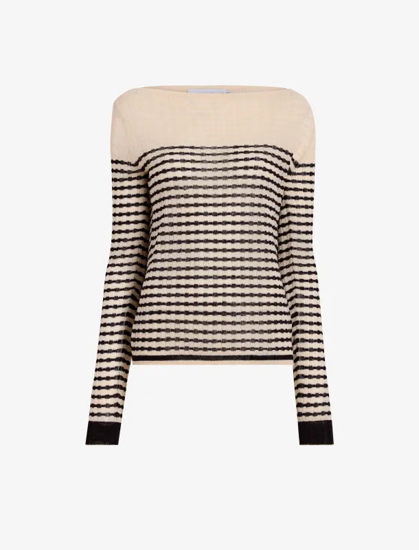 Britta Sweater in Breton Stripe sold by Proenza Schouler