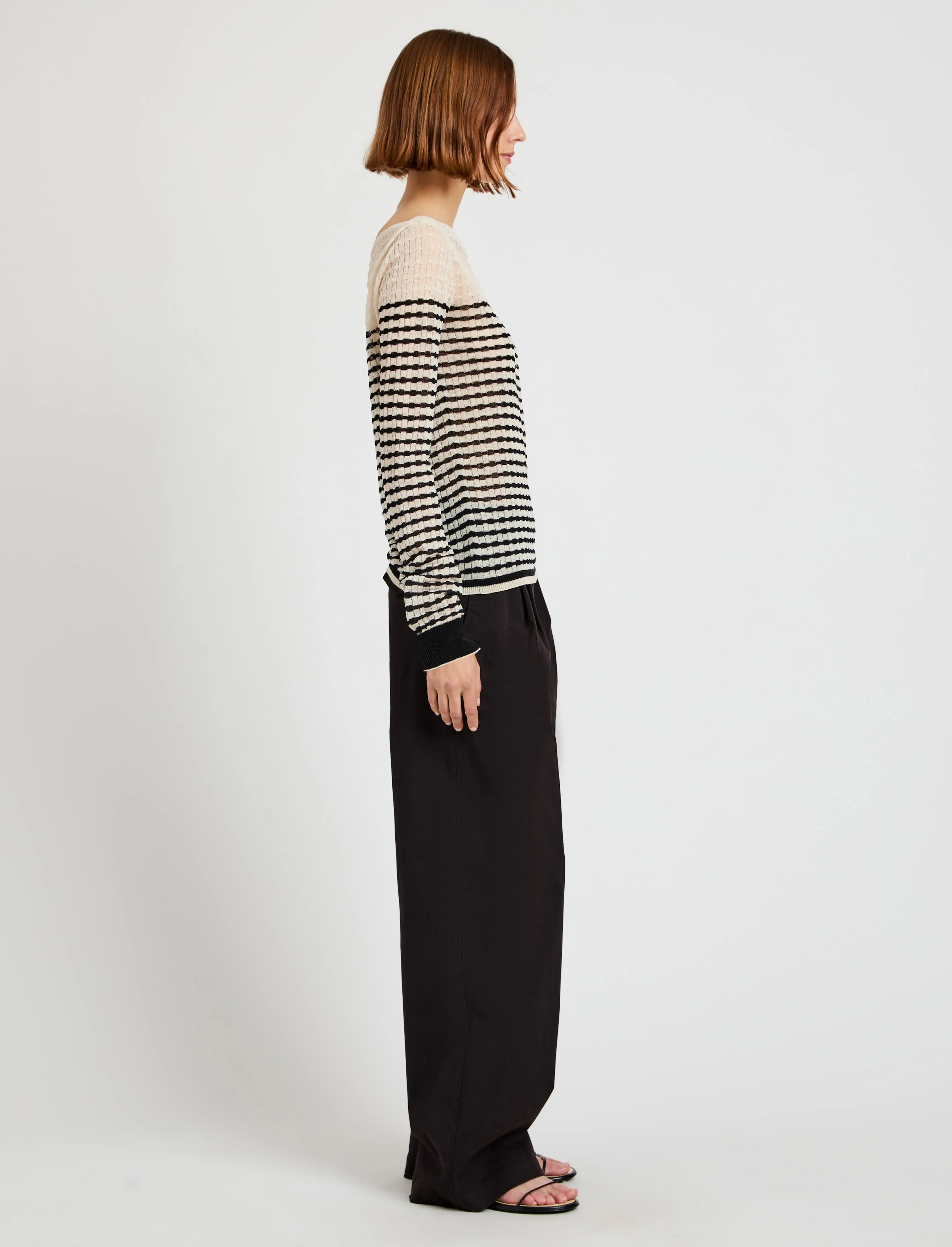 Britta Sweater in Breton Stripe sold by Proenza Schouler product image thumbnail 4