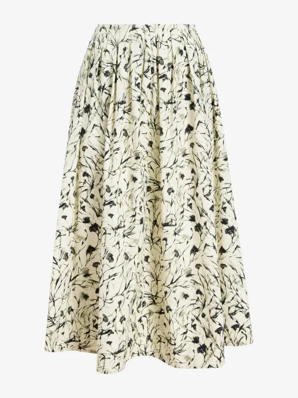 Austin Skirt in Printed Poplin sold by Proenza Schouler