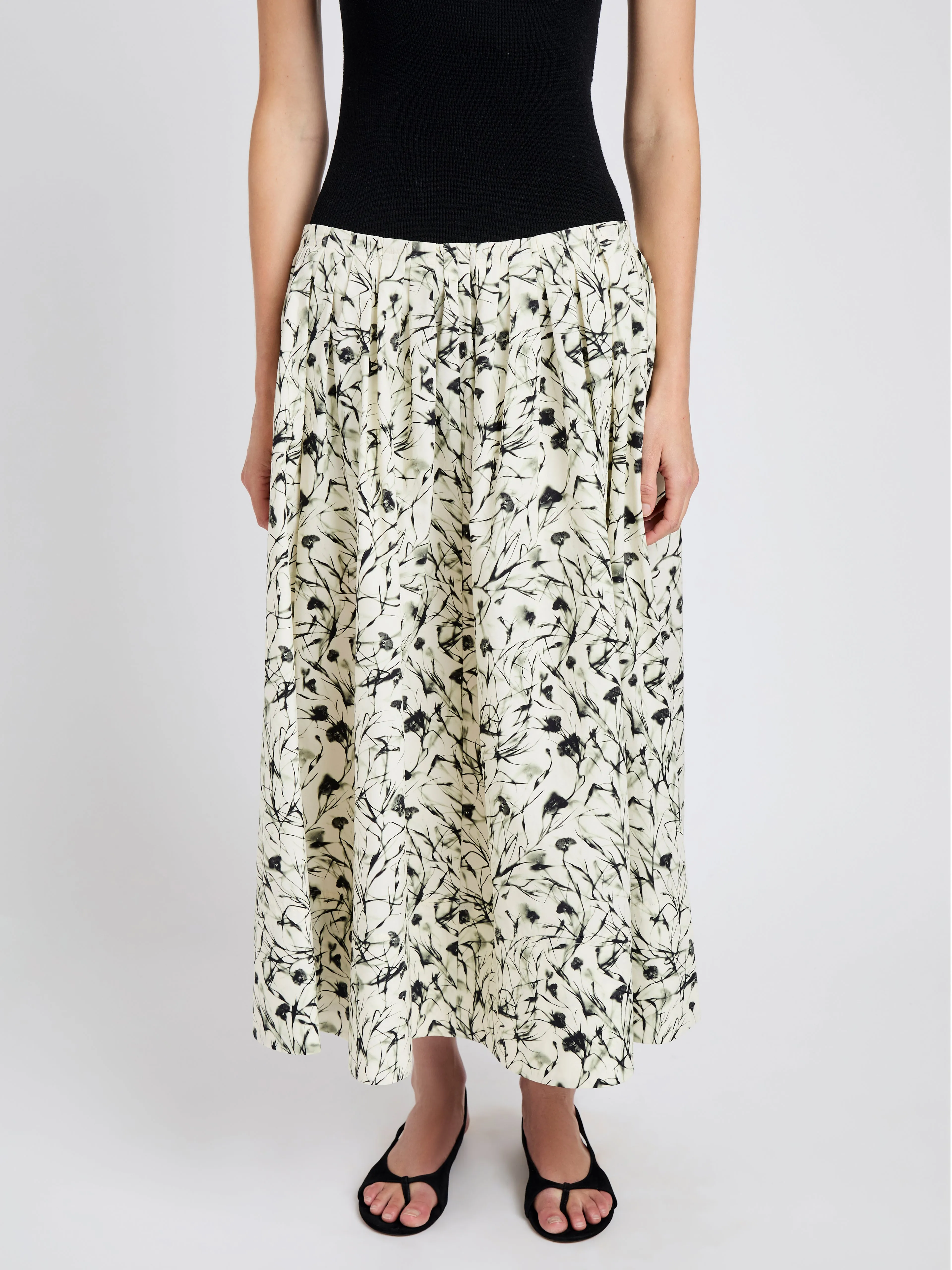 Austin Skirt in Printed Poplin sold by Proenza Schouler product image thumbnail 5