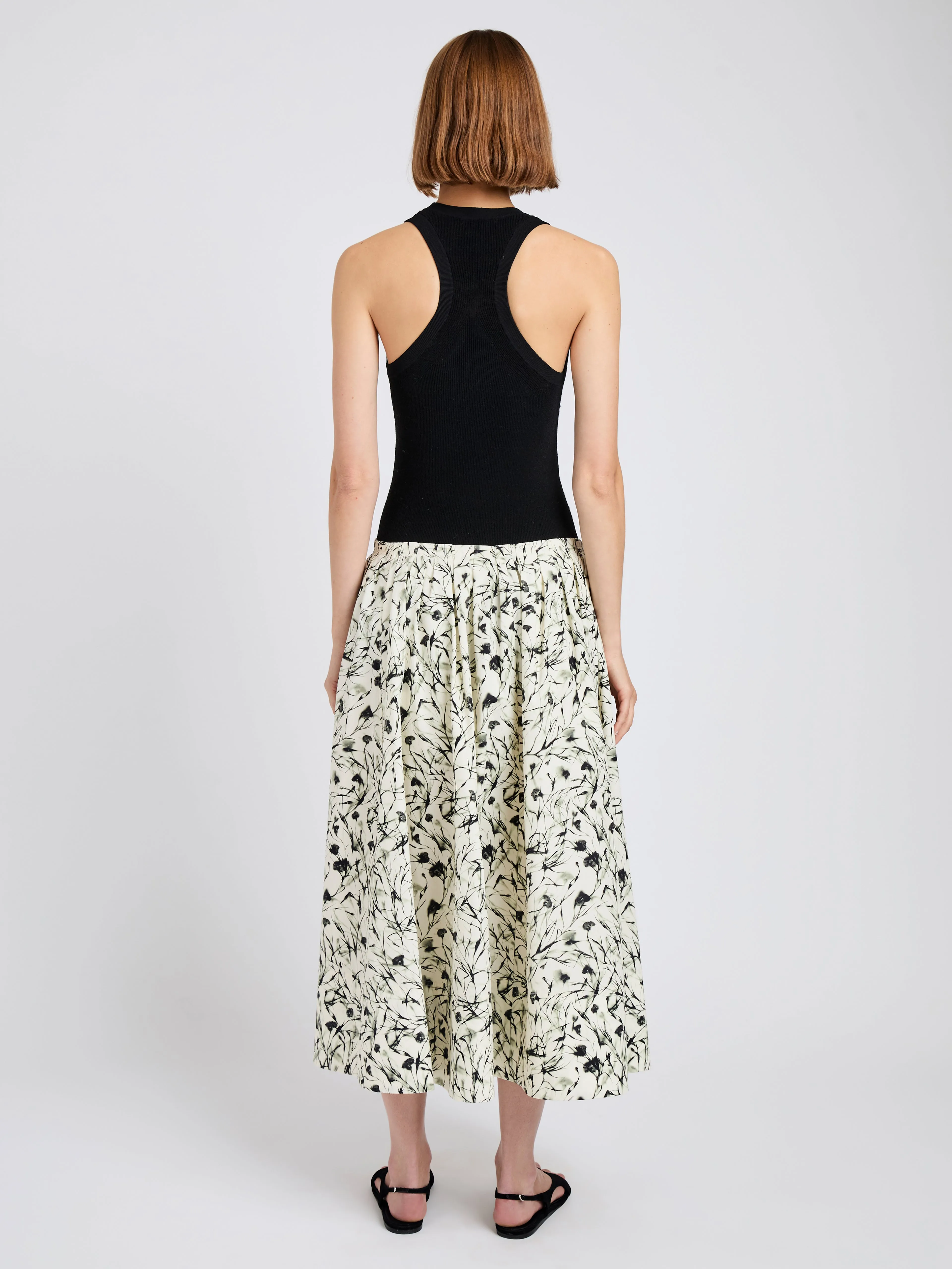 Austin Skirt in Printed Poplin sold by Proenza Schouler product image thumbnail 4