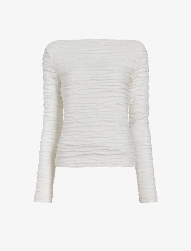 Paloma Top in Textured Cotton made by Proenza Schouler