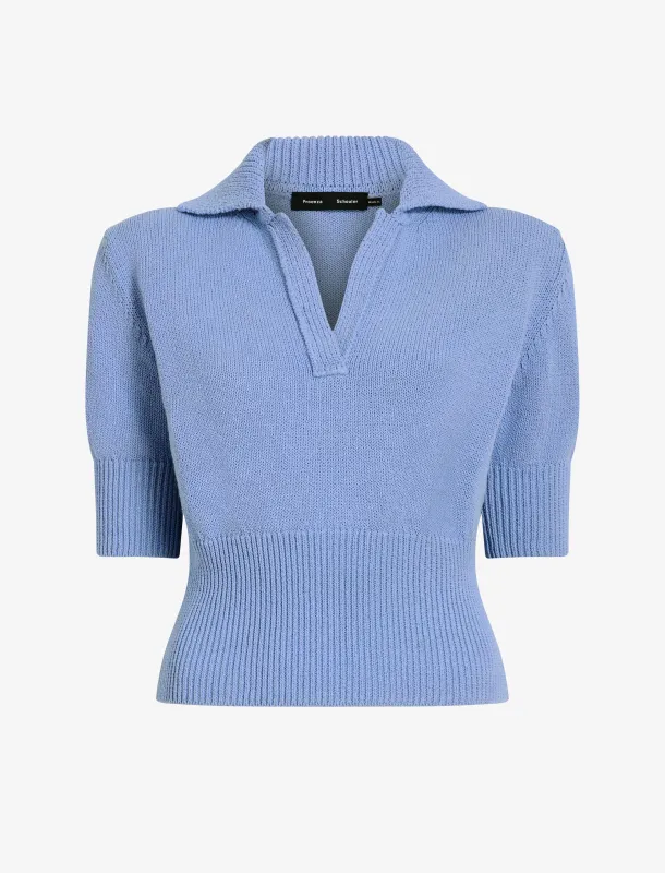 Reeve Polo in Cotton Knit made by Proenza Schouler