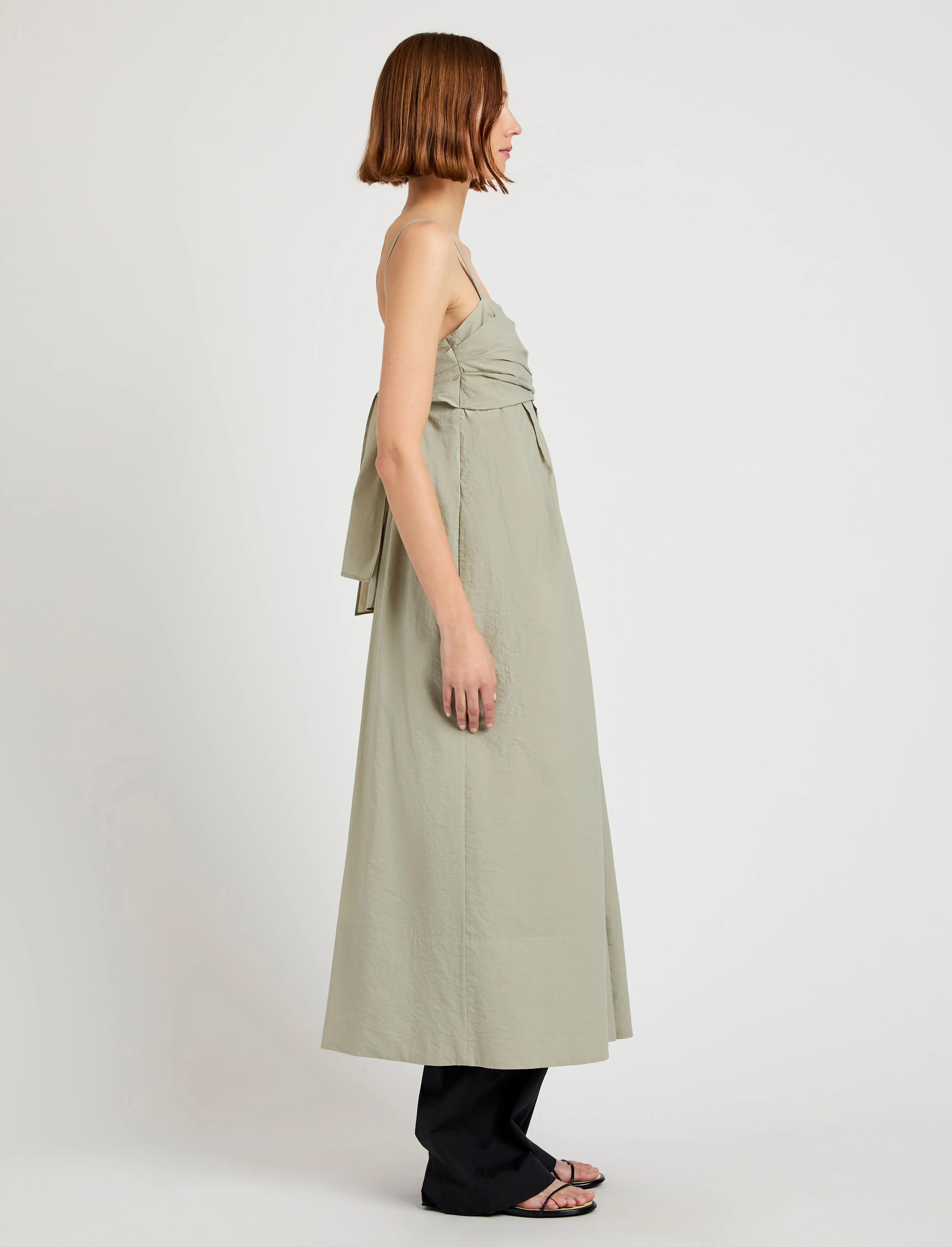 Claudine Dress in Tech Poplin sold by Proenza Schouler product image thumbnail 3