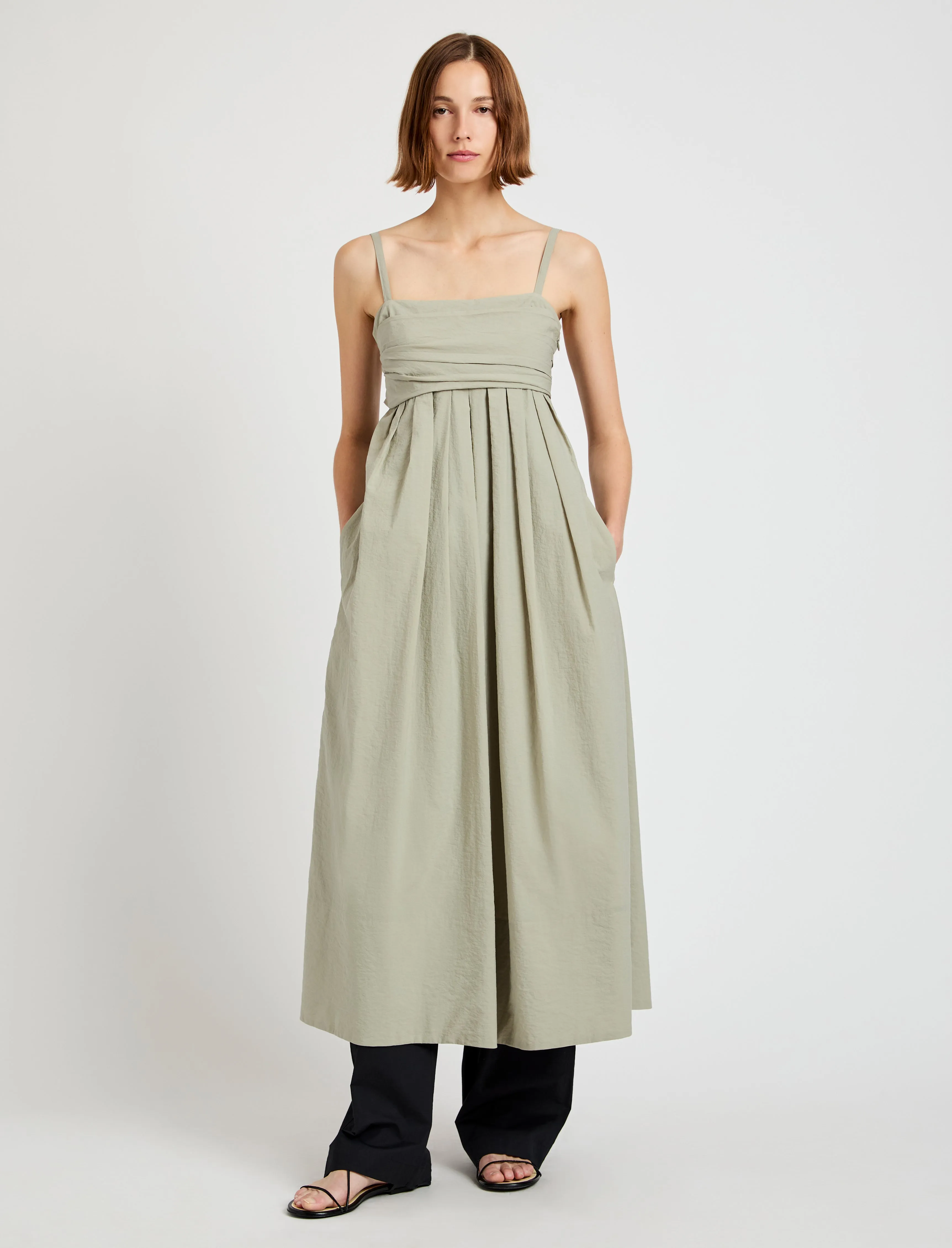 Claudine Dress in Tech Poplin sold by Proenza Schouler product image thumbnail 2