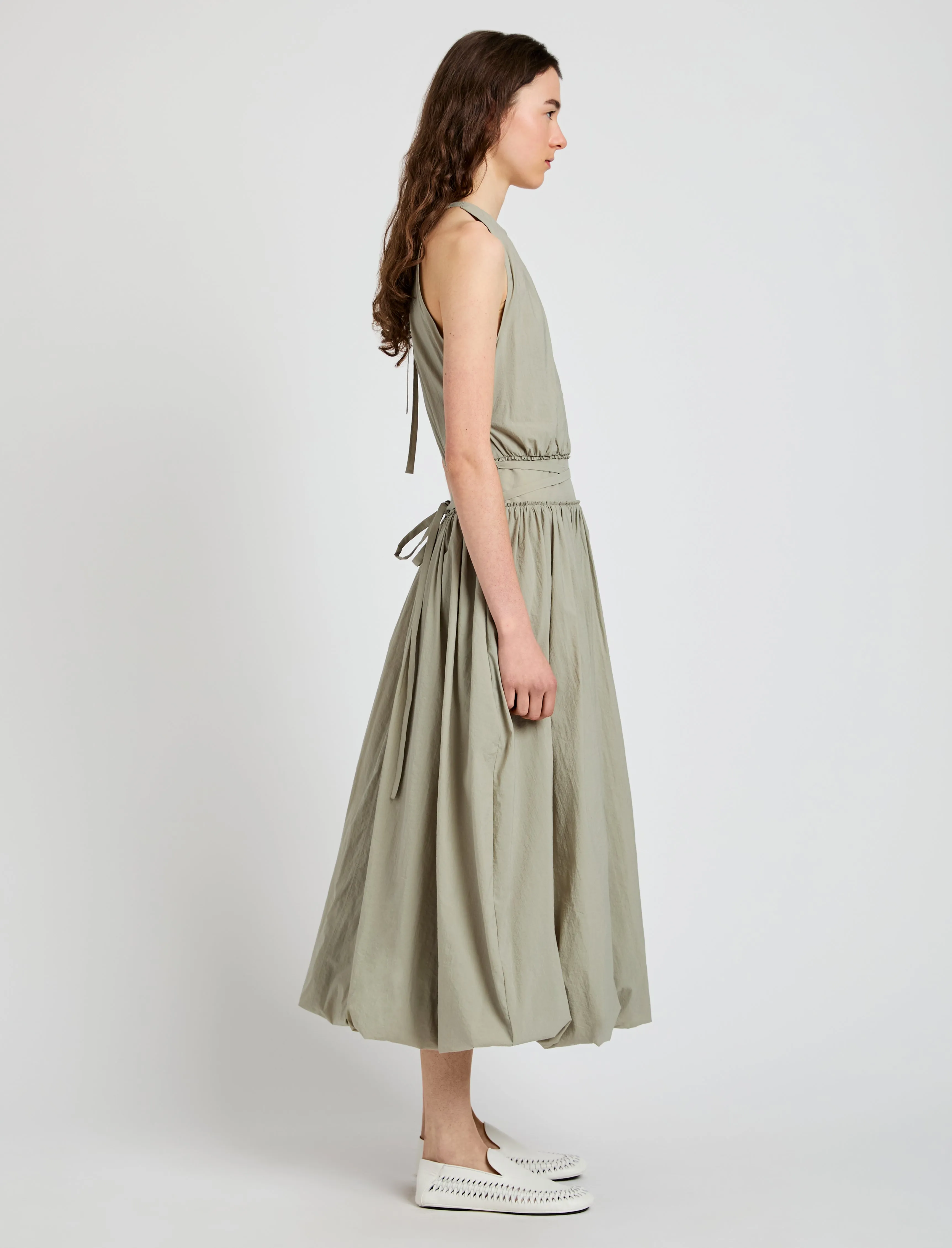Wylie Dress in Tech Poplin sold by Proenza Schouler product image thumbnail 3