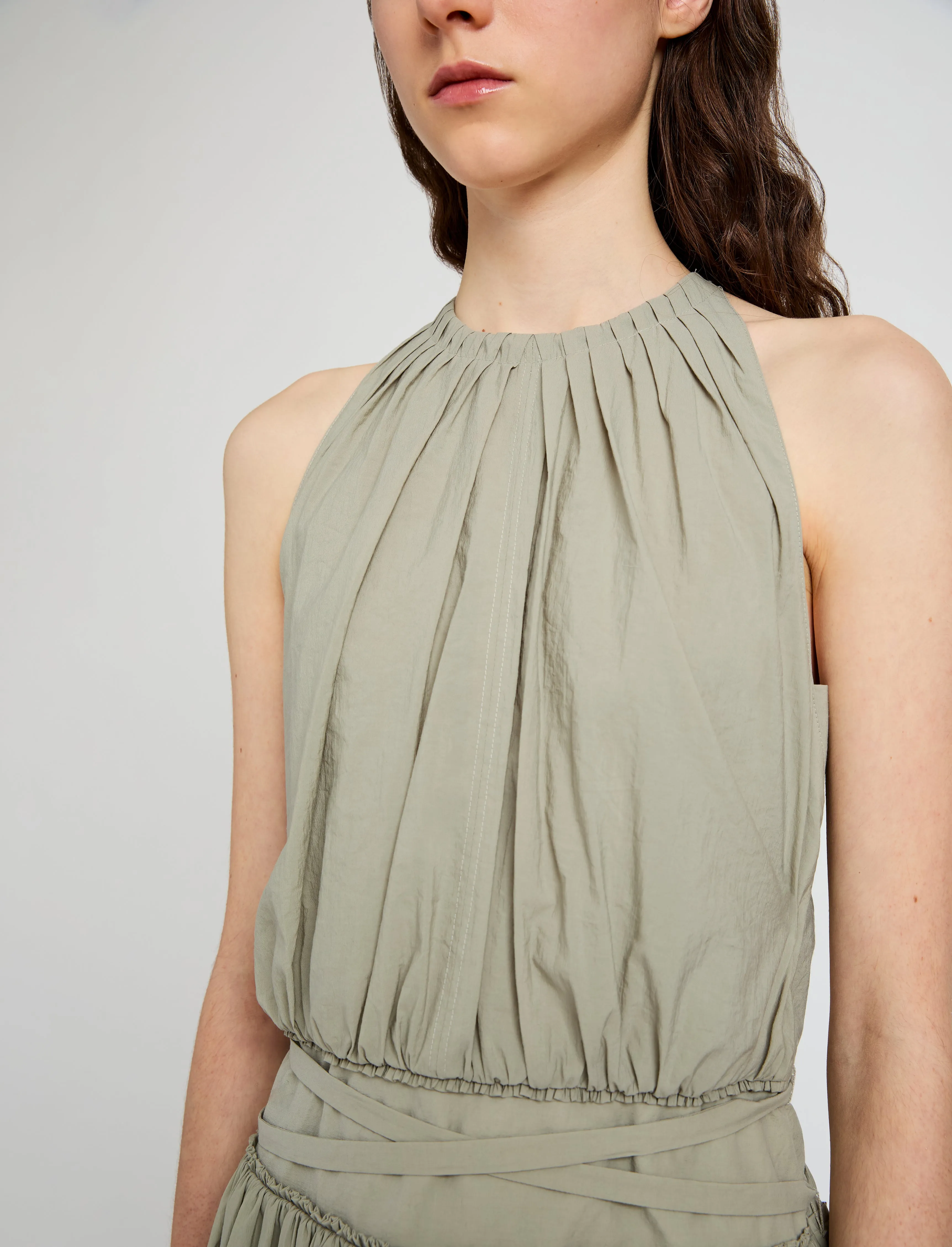 Wylie Dress in Tech Poplin sold by Proenza Schouler product image thumbnail 5