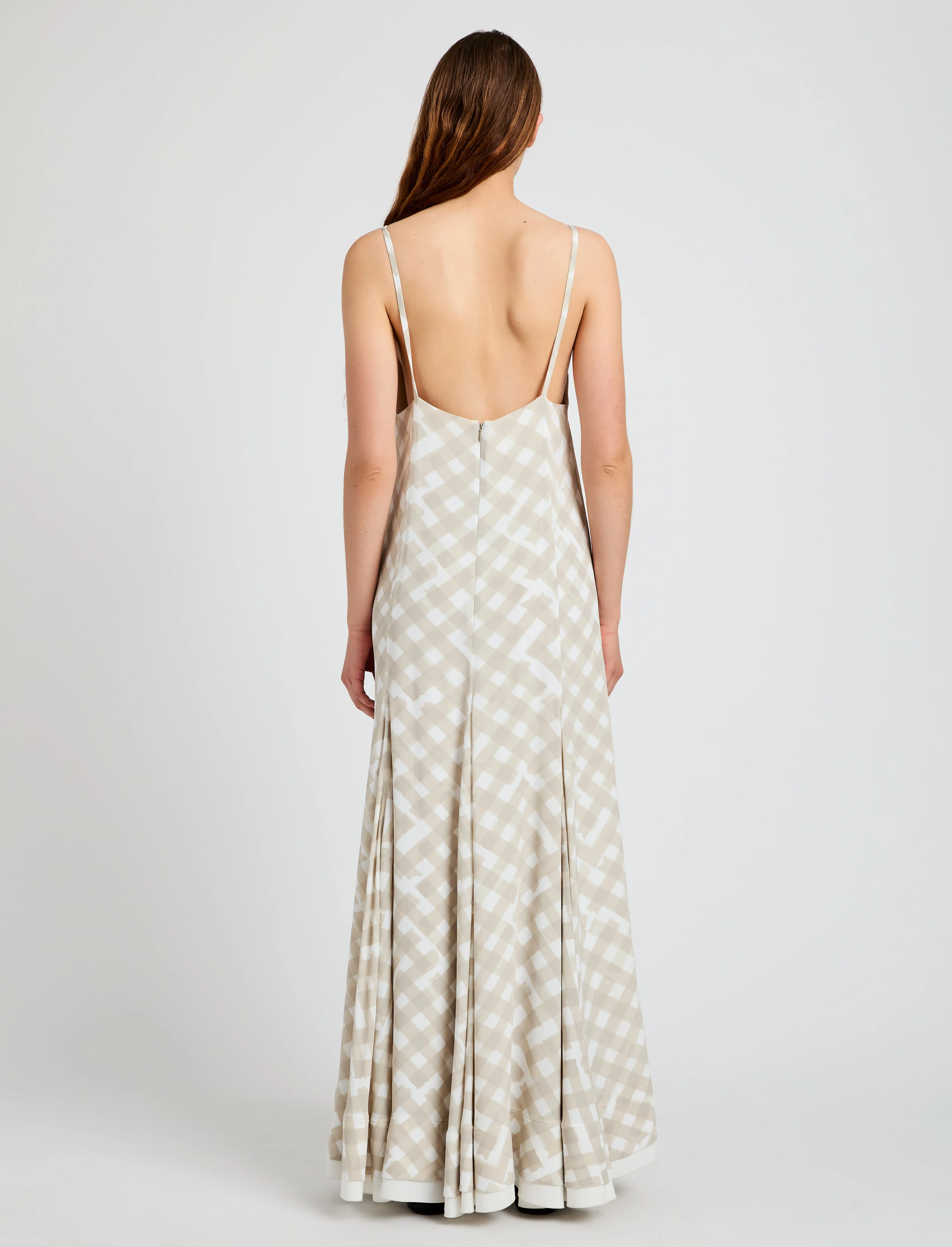 June Dress in Printed Crepe De Chine sold by Proenza Schouler product image thumbnail 4