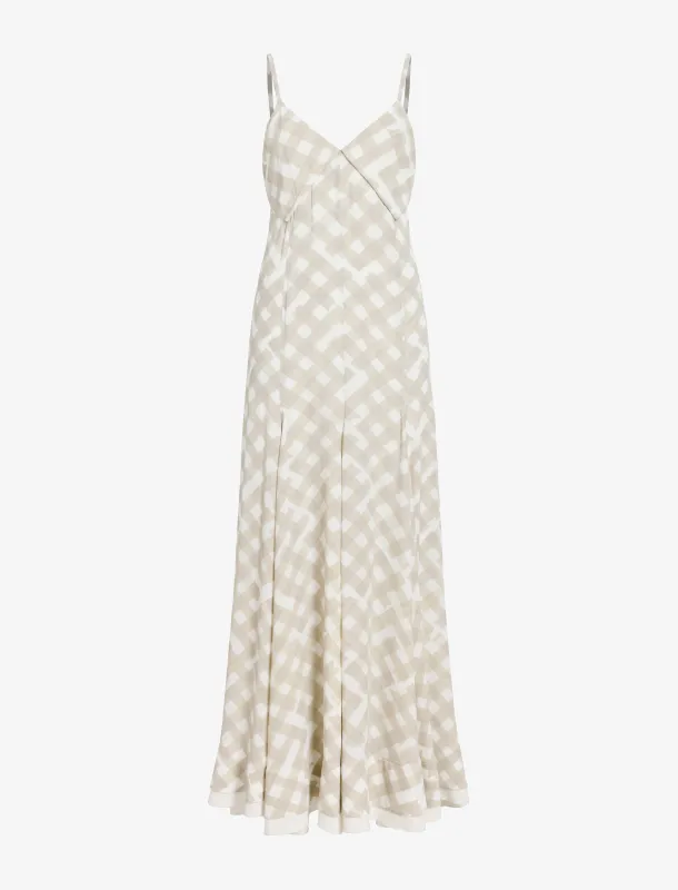 June Dress in Printed Crepe De Chine sold by Proenza Schouler