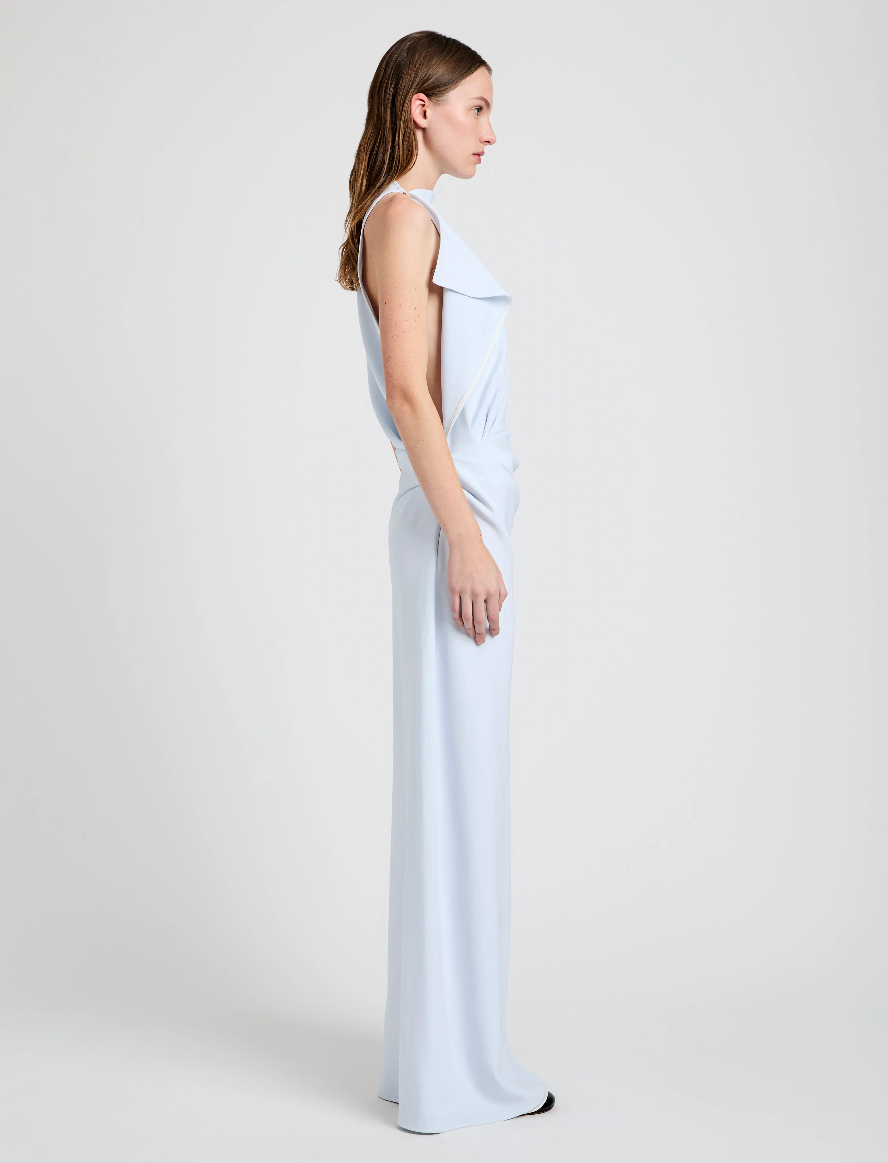 Devyn Dress in Matte Double Crepe sold by Proenza Schouler product image thumbnail 3