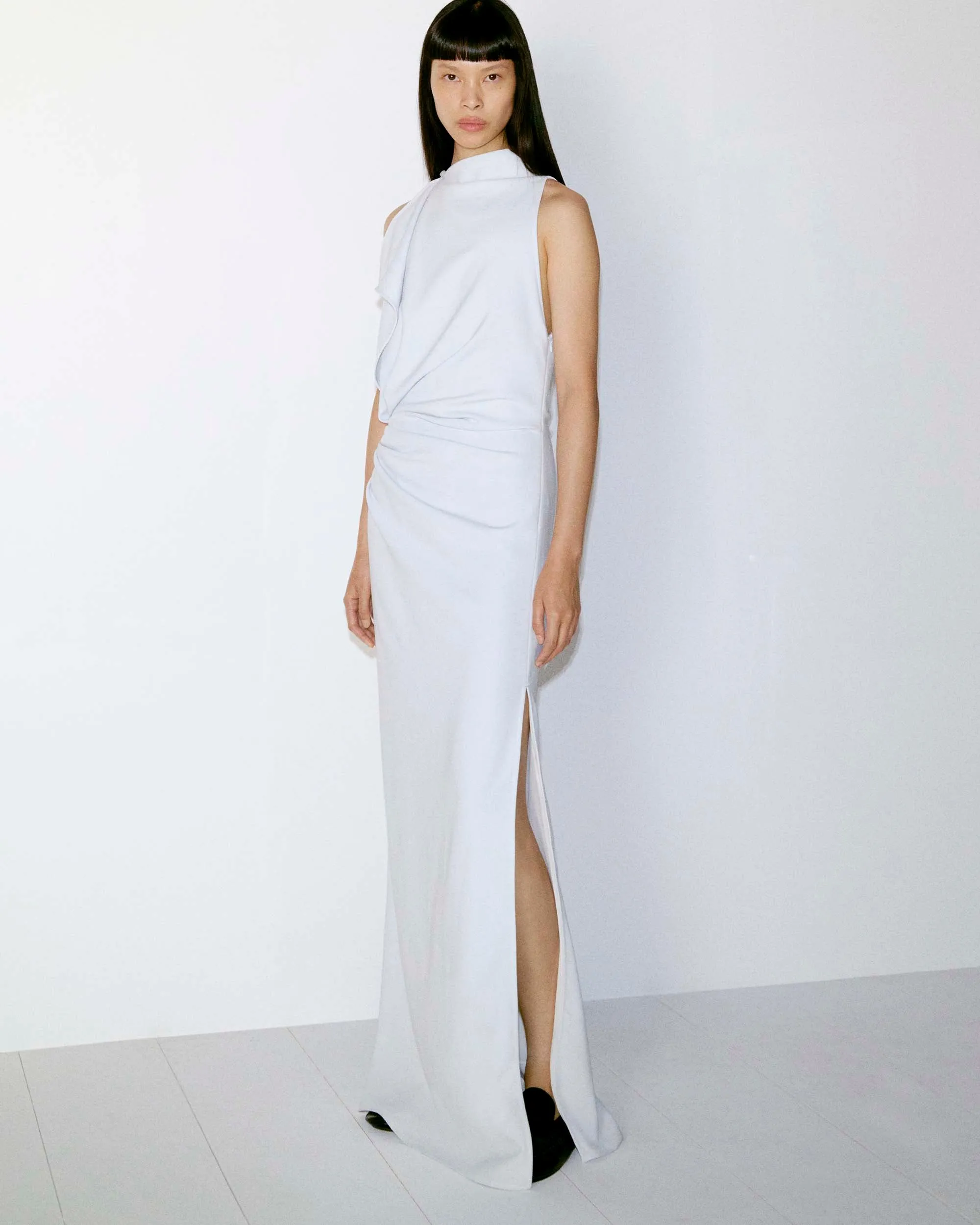 Devyn Dress in Matte Double Crepe sold by Proenza Schouler product image thumbnail 5