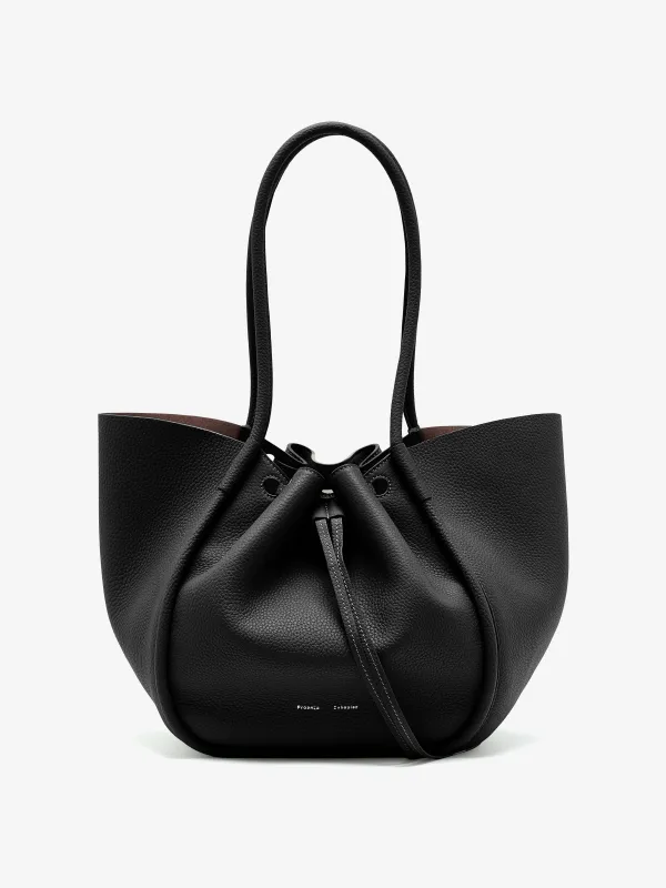 Large Ruched Tote in Soft Pebbled Calf sold by Proenza Schouler