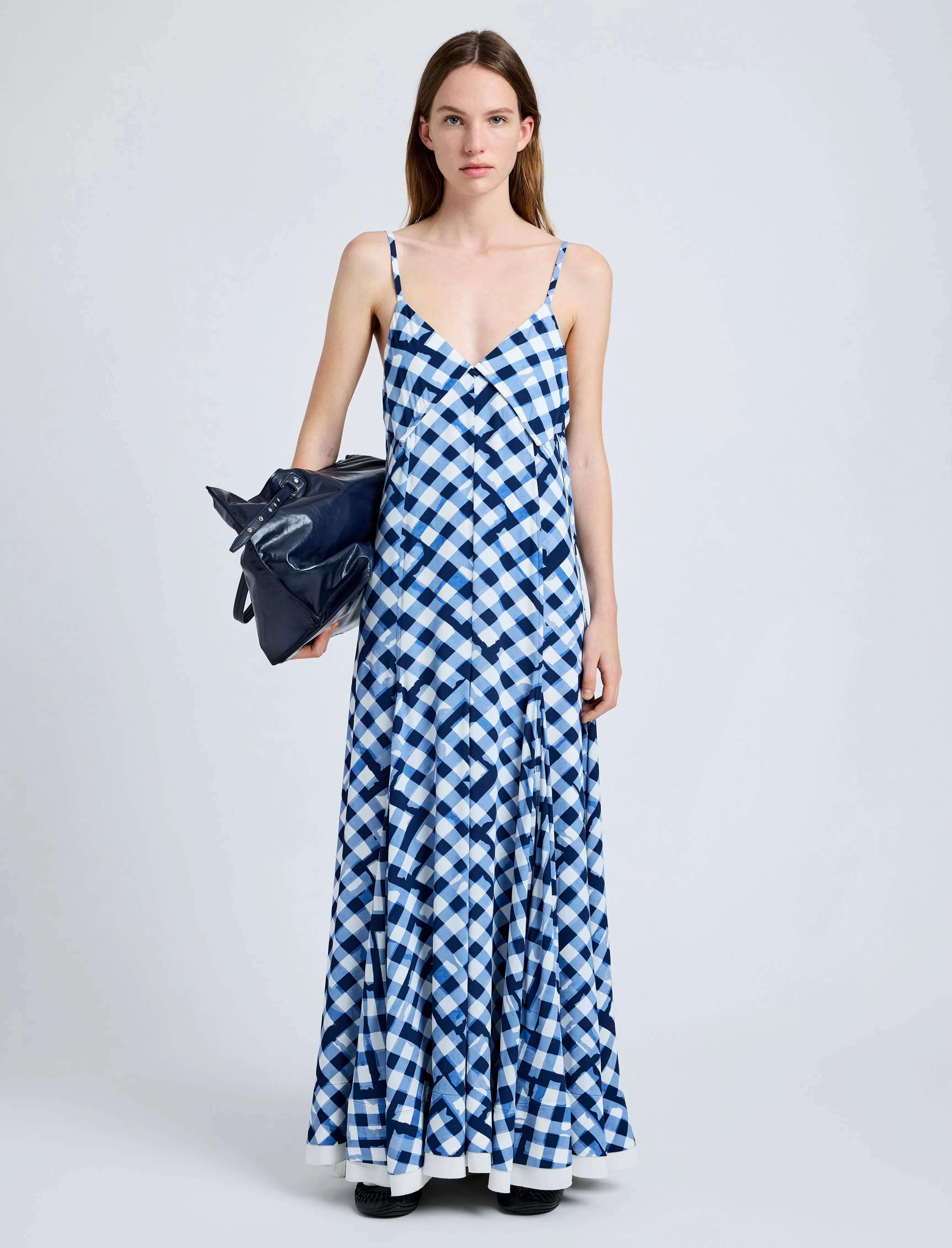 June Dress in Printed Crepe De Chine sold by Proenza Schouler product image thumbnail 2