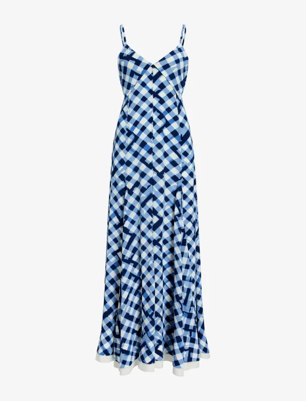 June Dress in Printed Crepe De Chine sold by Proenza Schouler