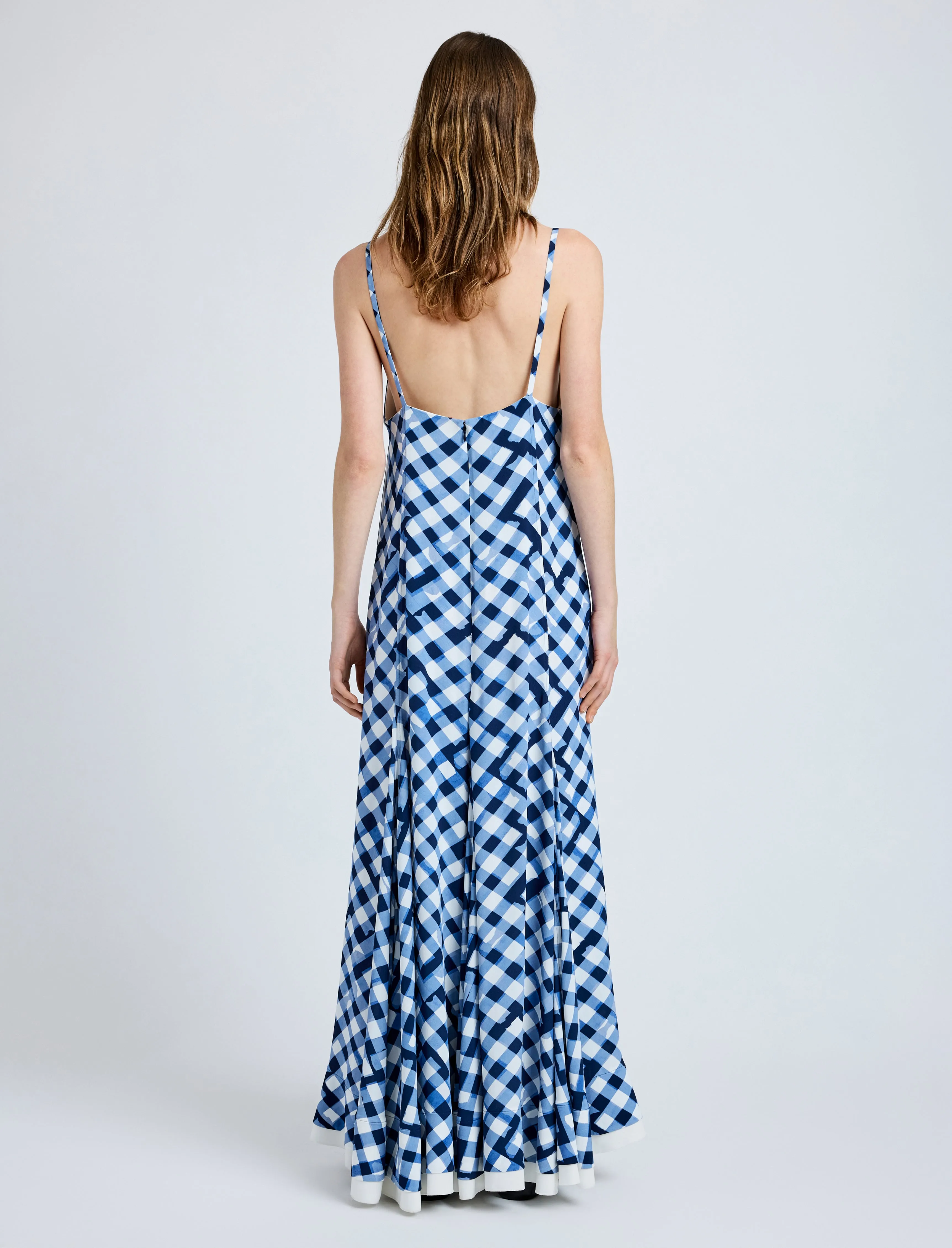 June Dress in Printed Crepe De Chine sold by Proenza Schouler product image thumbnail 4