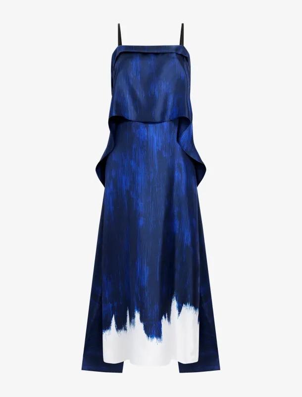 Wilma Dress in Double Printed Silk Twill made by Proenza Schouler