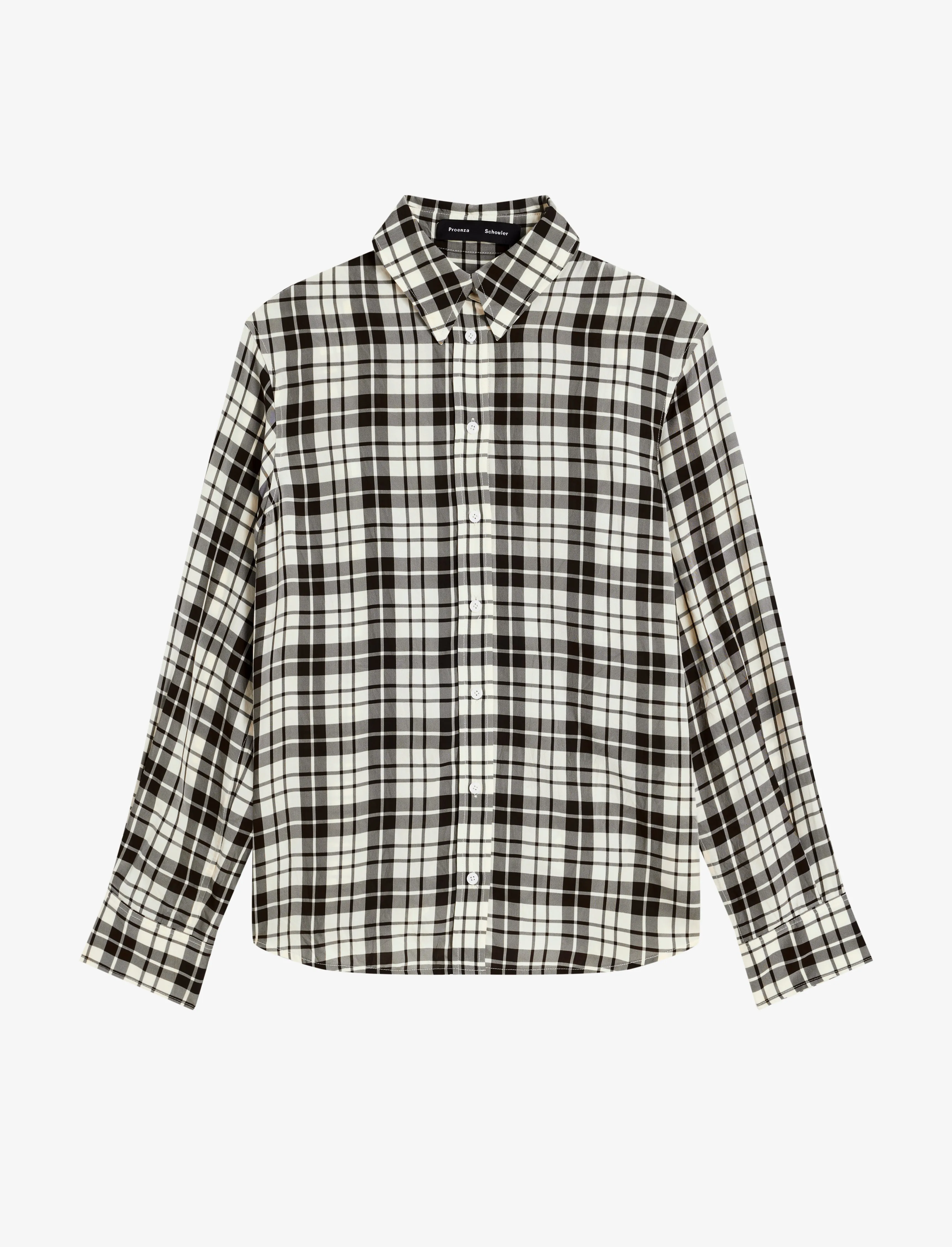 Bronwen Top in Crinkled Plaid sold by Proenza Schouler