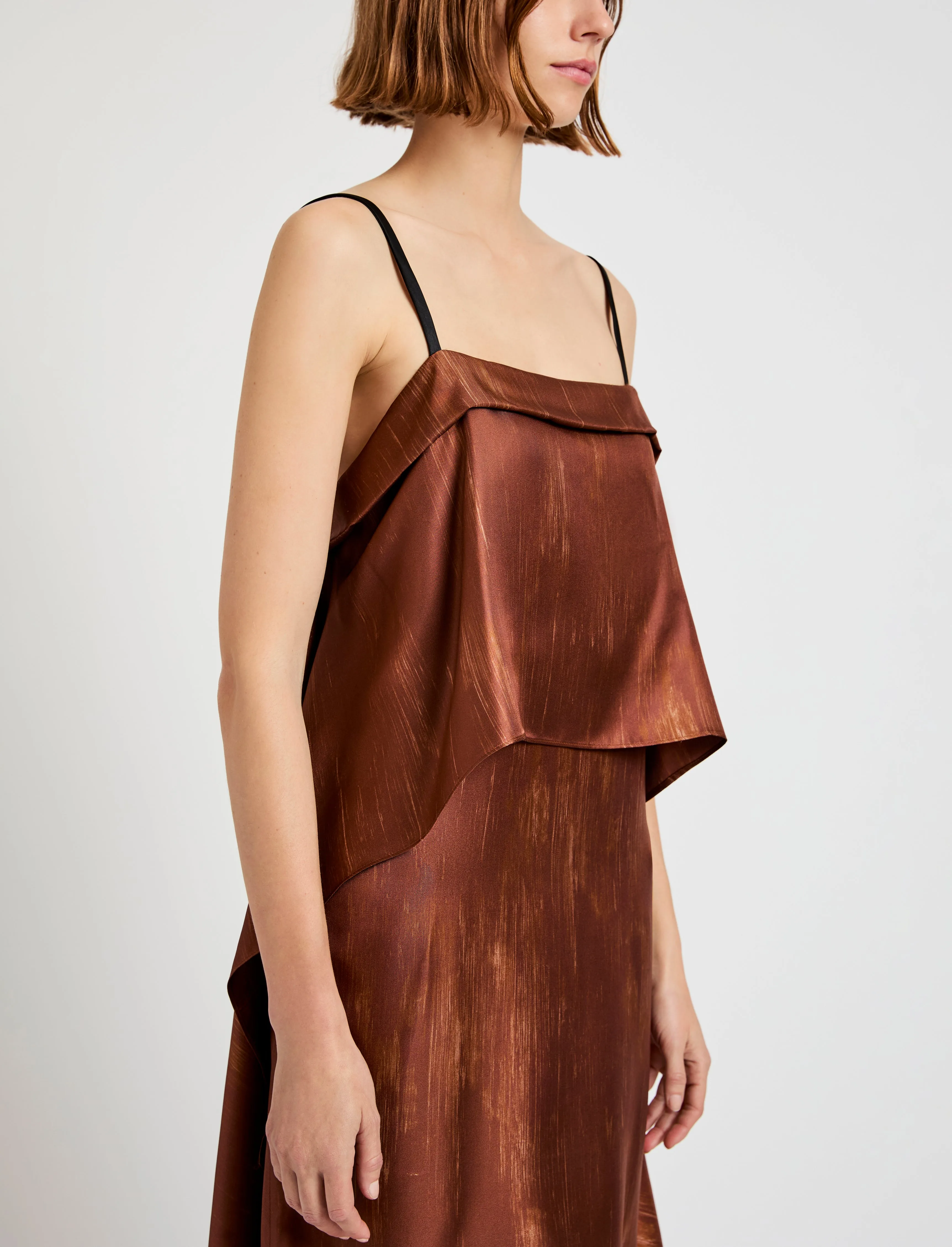 Wilma Dress in Double Printed Silk Twill sold by Proenza Schouler product image thumbnail 5