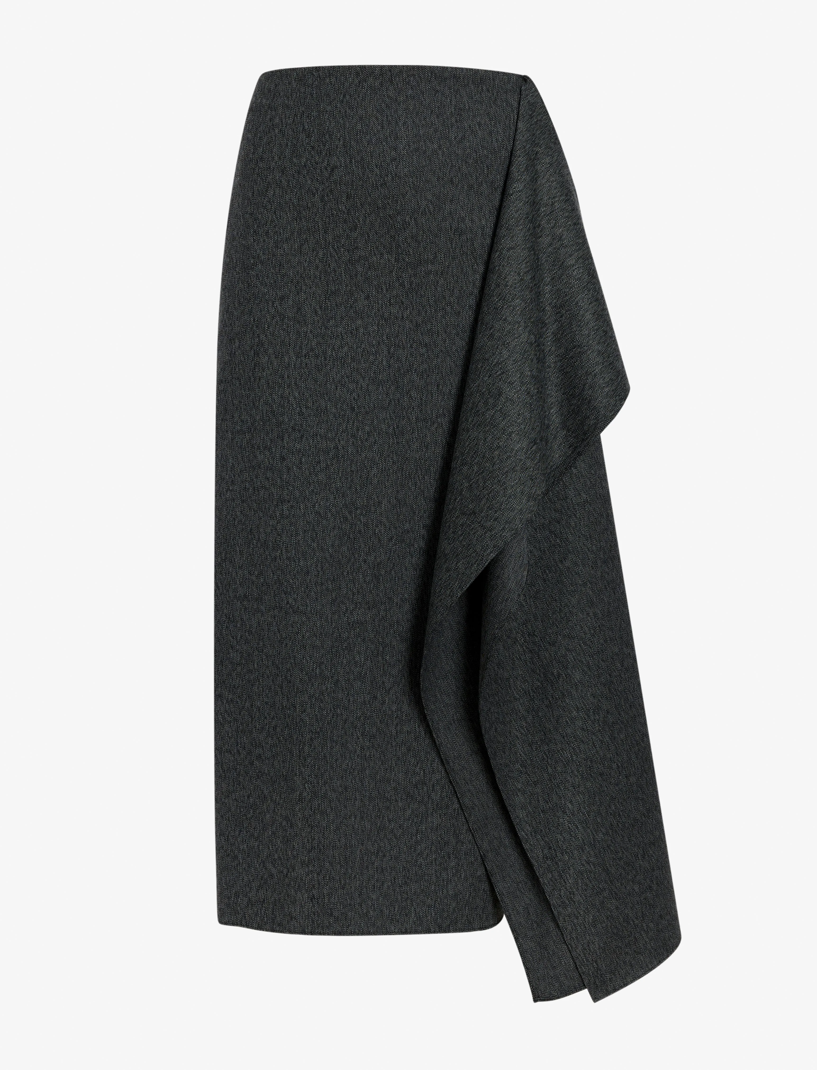 Amery Skirt in Textured Suiting sold by Proenza Schouler