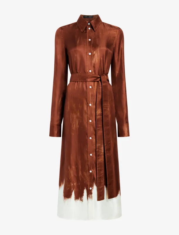 Amaya Dress in Double Printed Silk Twill sold by Proenza Schouler