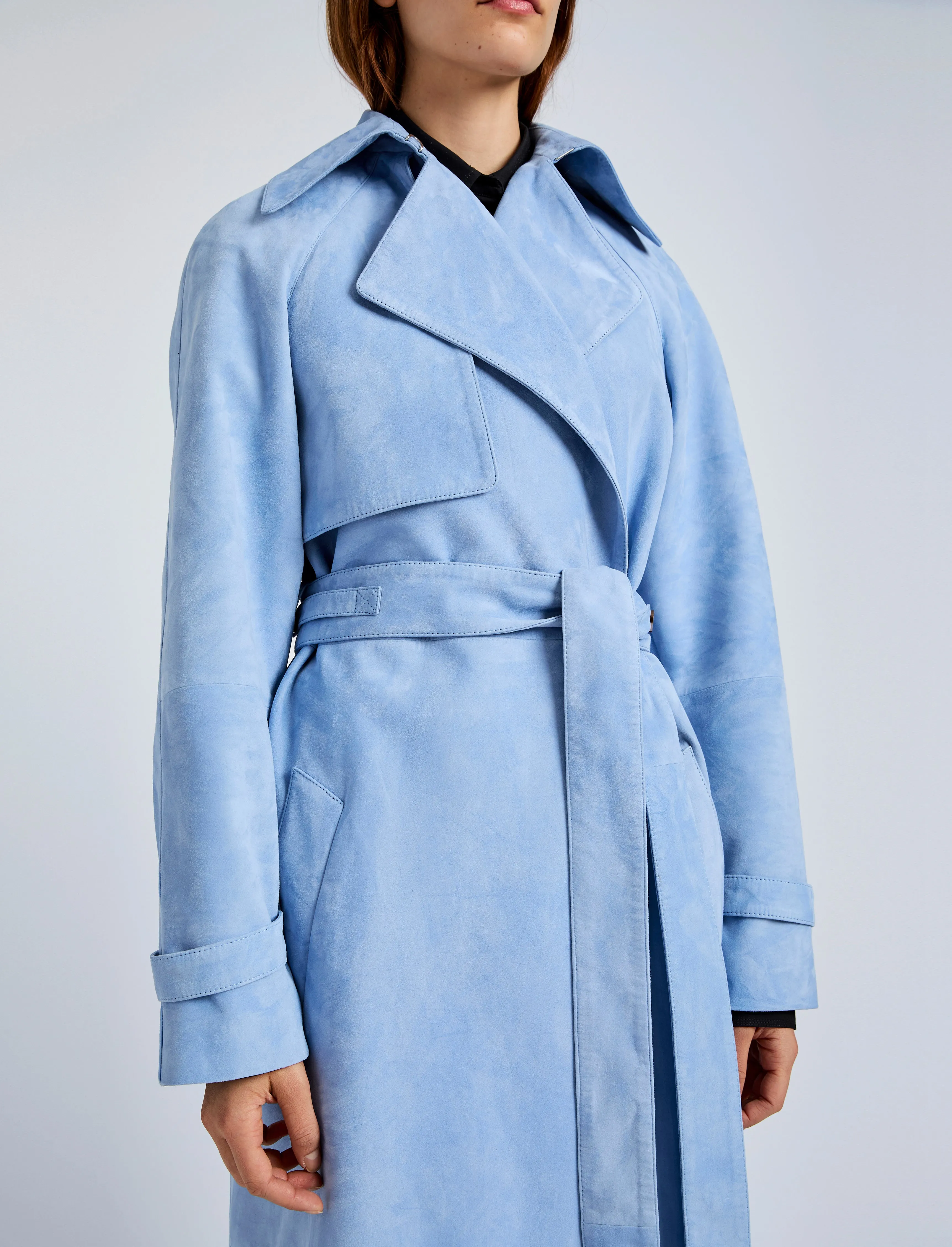 Ramona Coat in Suede sold by Proenza Schouler product image thumbnail 5