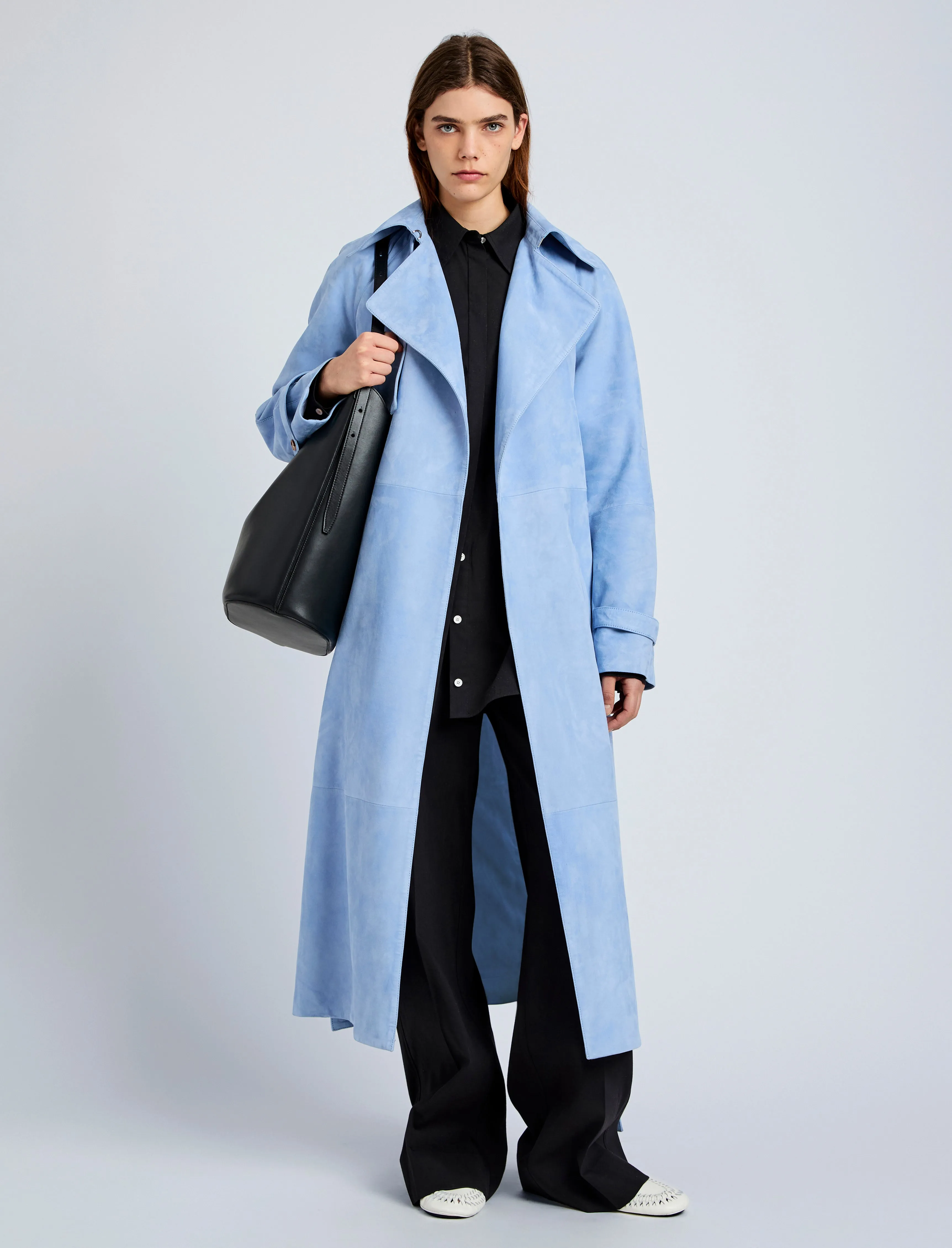 Ramona Coat in Suede sold by Proenza Schouler product image thumbnail 2