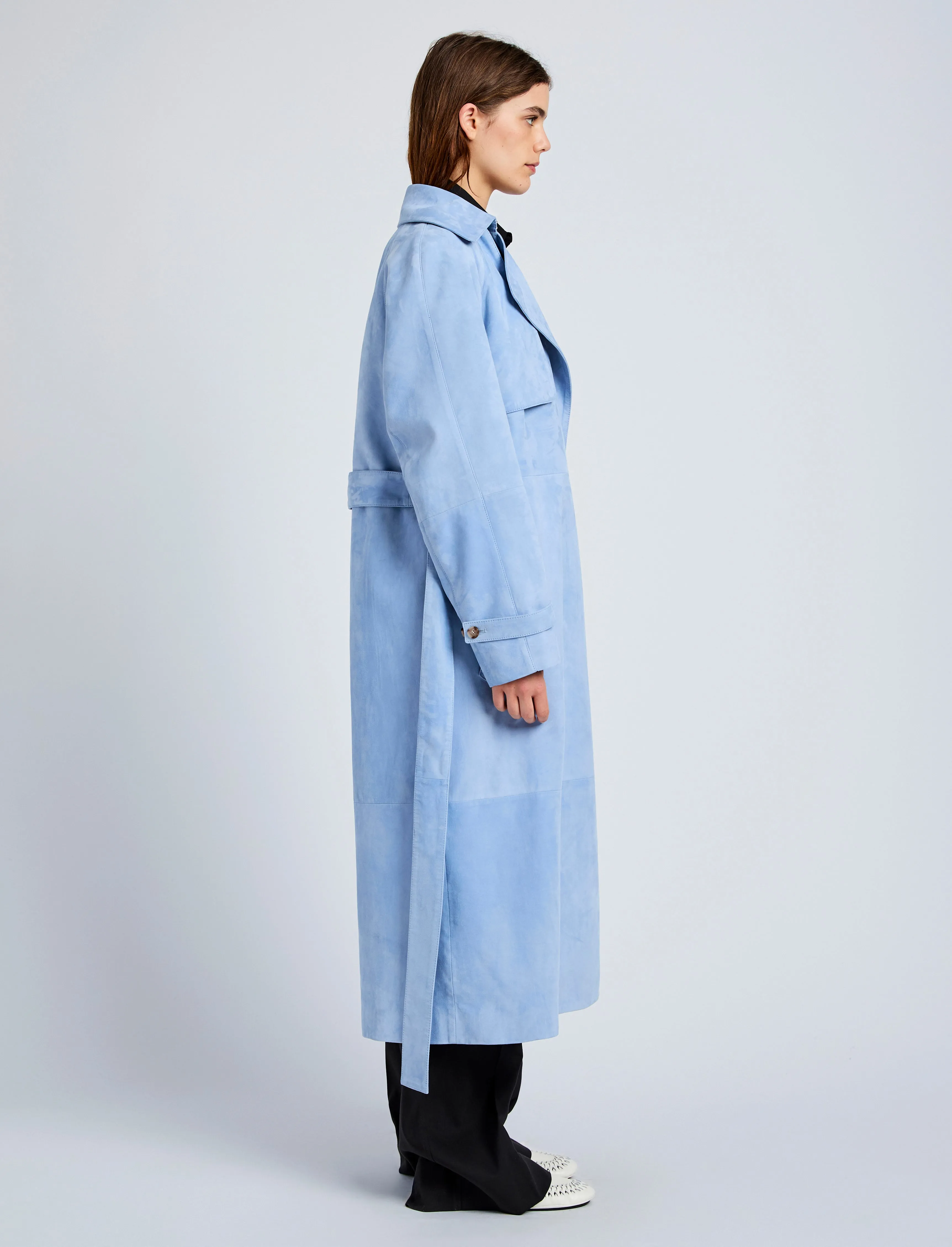 Ramona Coat in Suede sold by Proenza Schouler product image thumbnail 3
