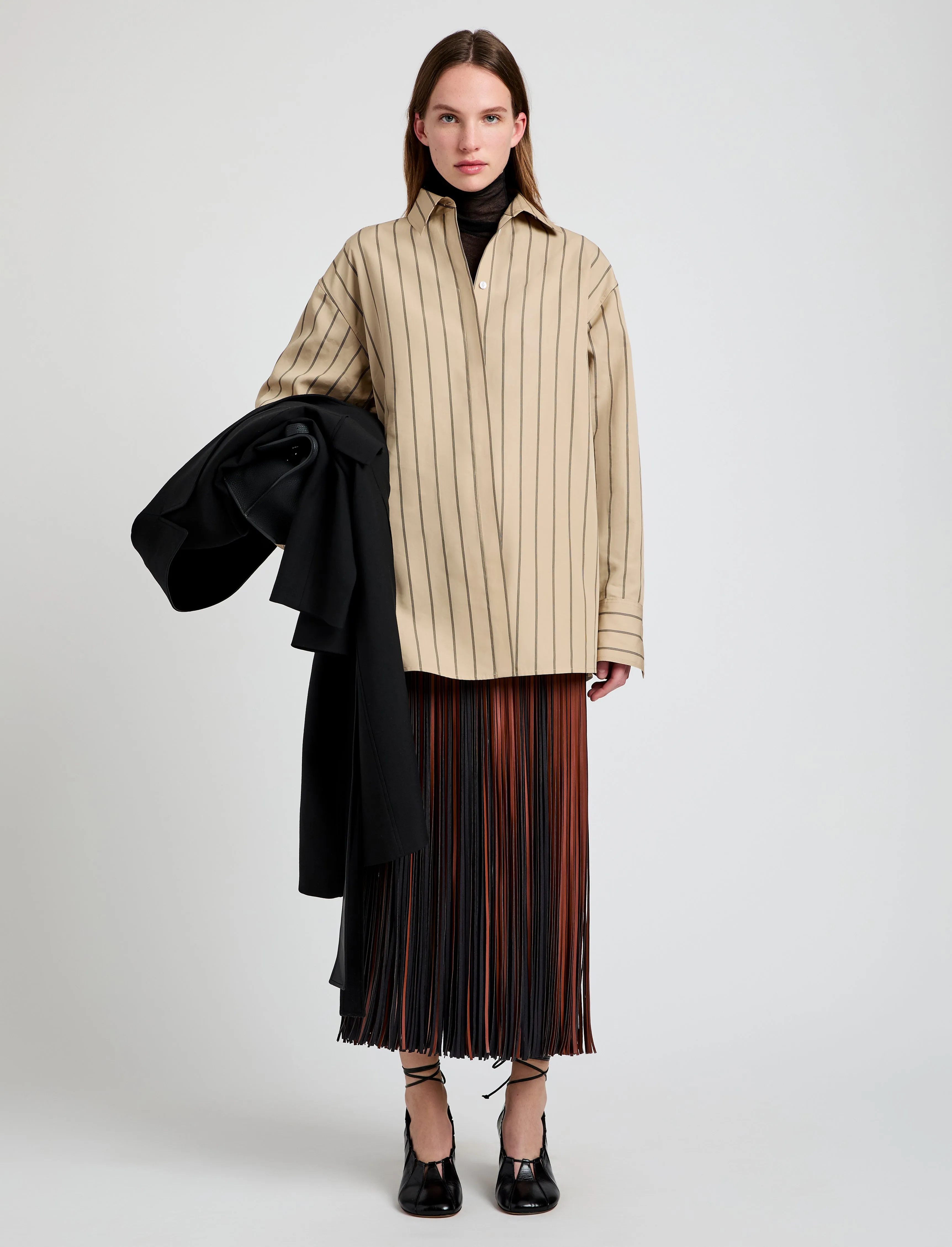 Veda Skirt in Faux Leather Fringe sold by Proenza Schouler product image thumbnail 2