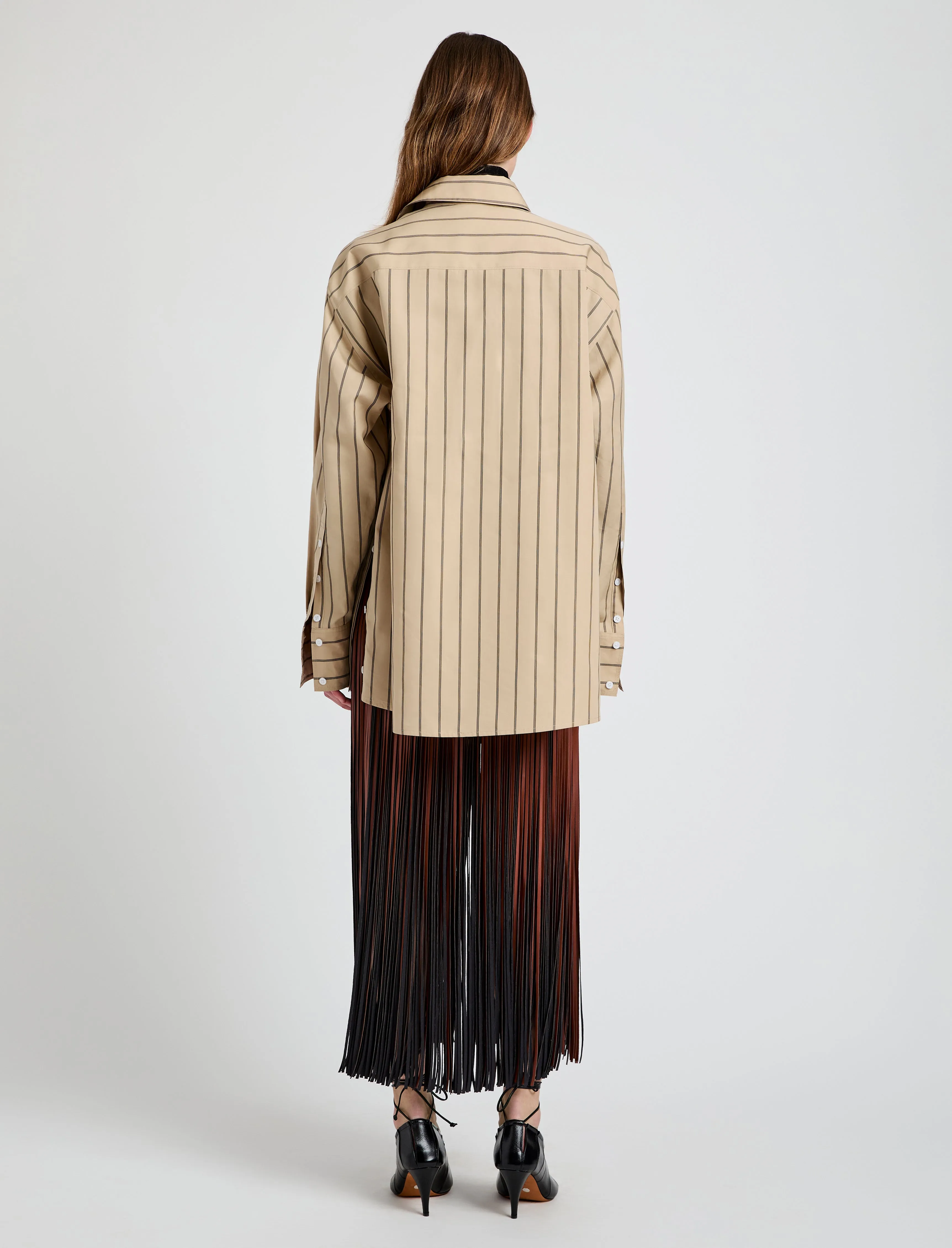 Veda Skirt in Faux Leather Fringe sold by Proenza Schouler product image thumbnail 4