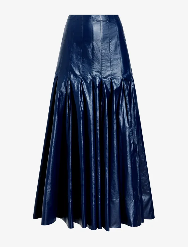 Petra Skirt in Lacquered Cotton made by Proenza Schouler