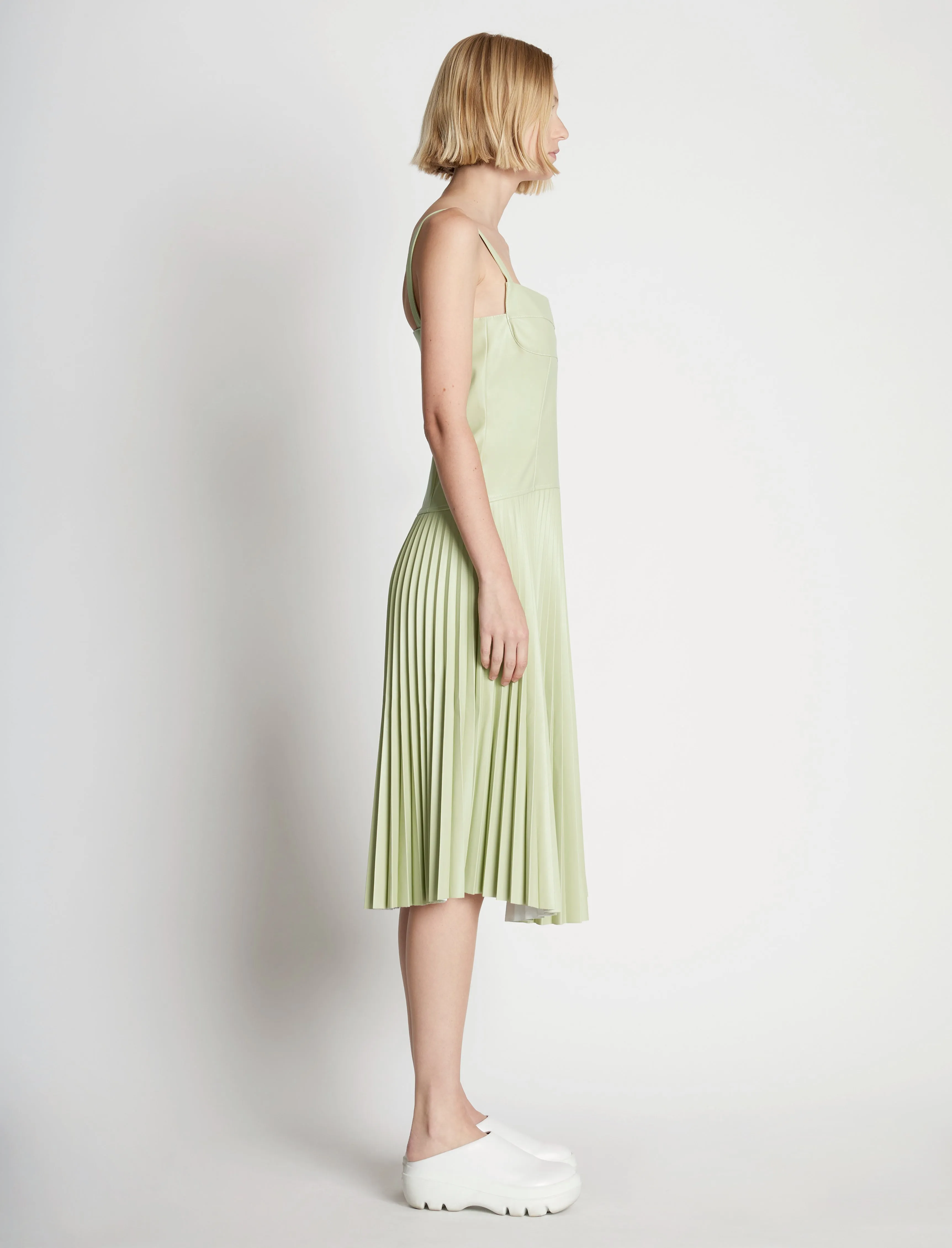 Drop Waist Faux Leather Dress sold by Proenza Schouler product image thumbnail 3