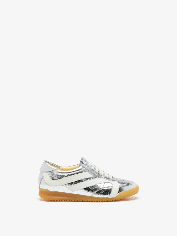 Track Sneakers in Crinkled Metallic made by Proenza Schouler