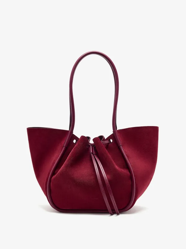 Large Ruched Tote in Soft Suede sold by Proenza Schouler