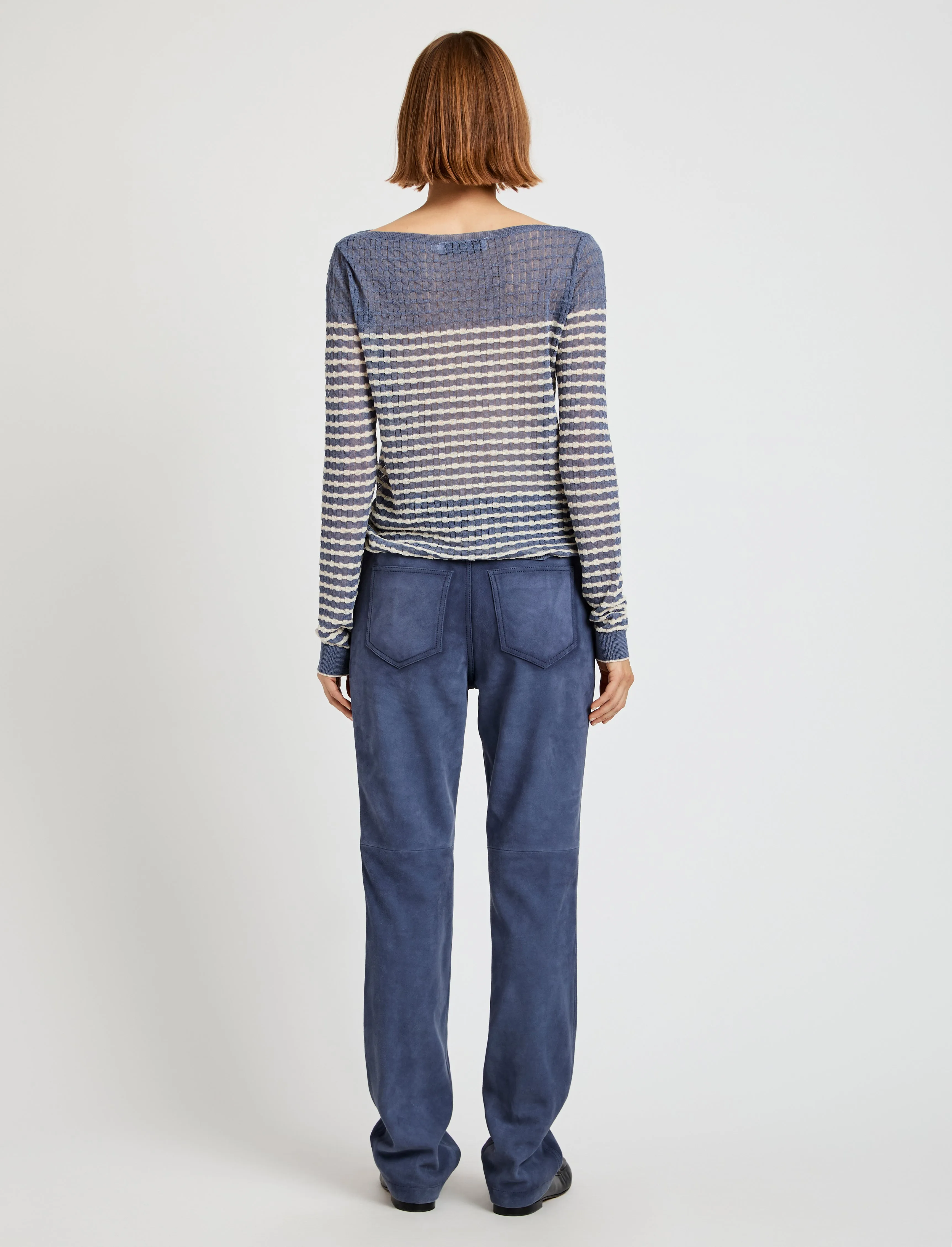 Maxine Pant in Suede sold by Proenza Schouler product image thumbnail 4