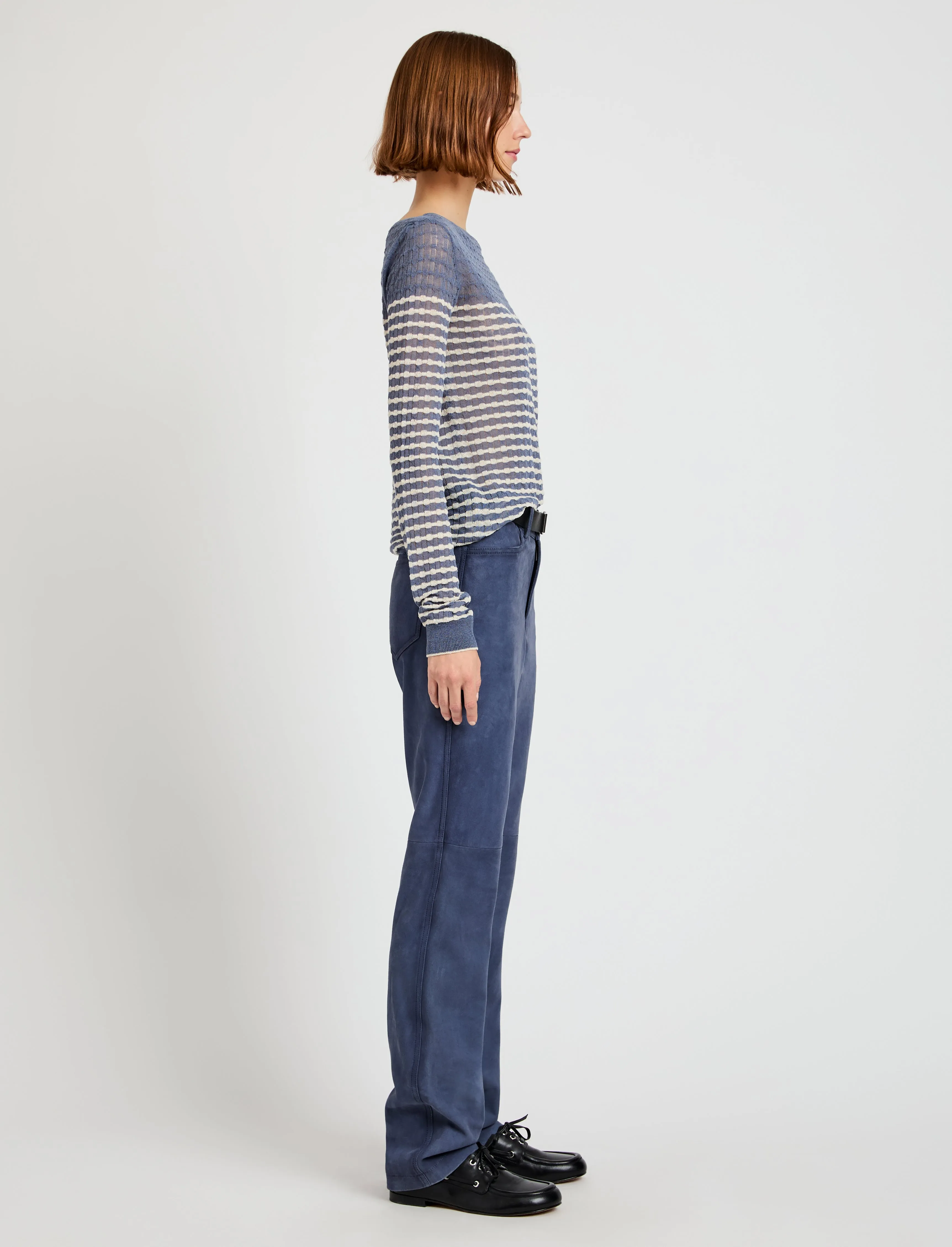 Maxine Pant in Suede sold by Proenza Schouler product image thumbnail 3