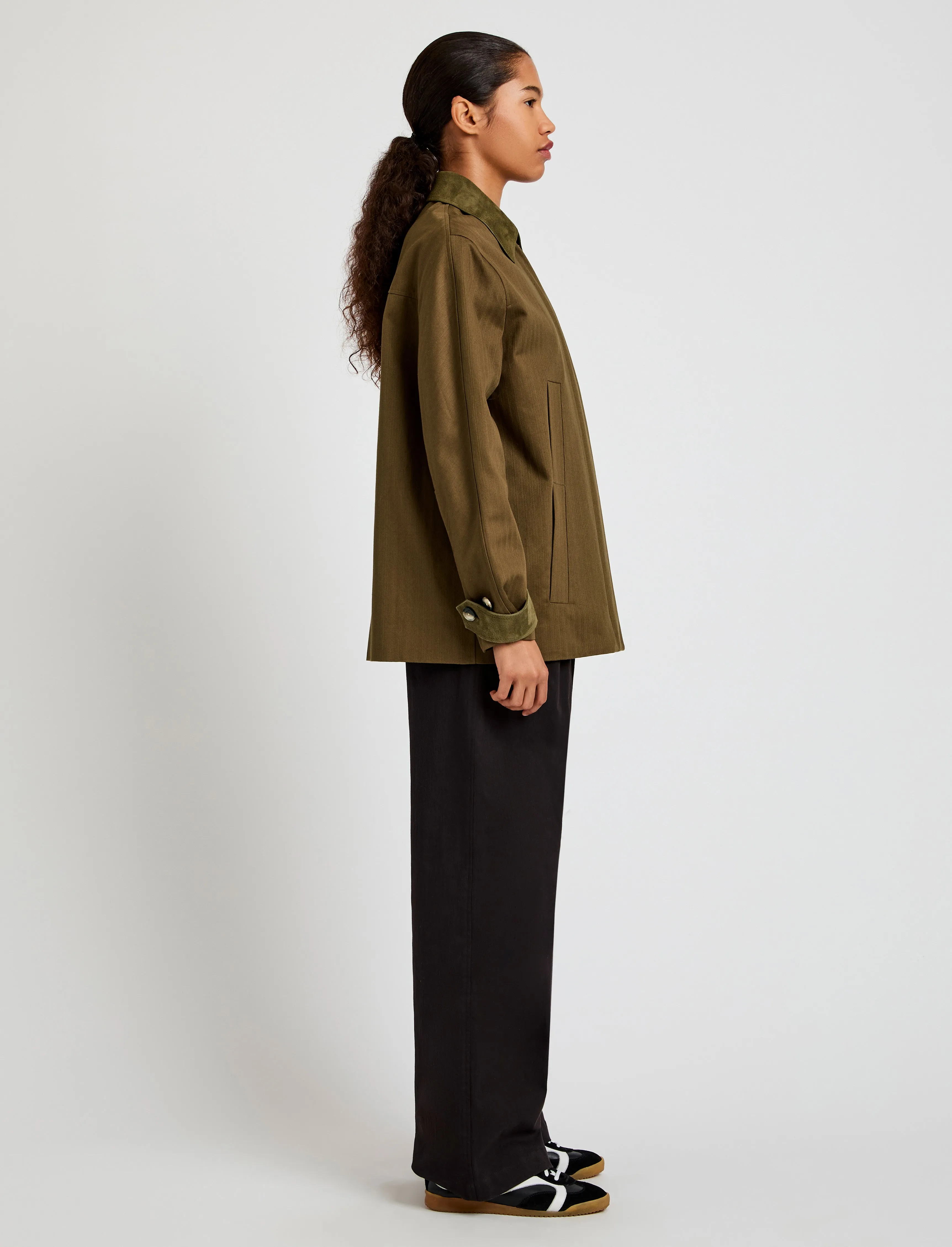 Angela Jacket in Fine Herringbone sold by Proenza Schouler product image thumbnail 4