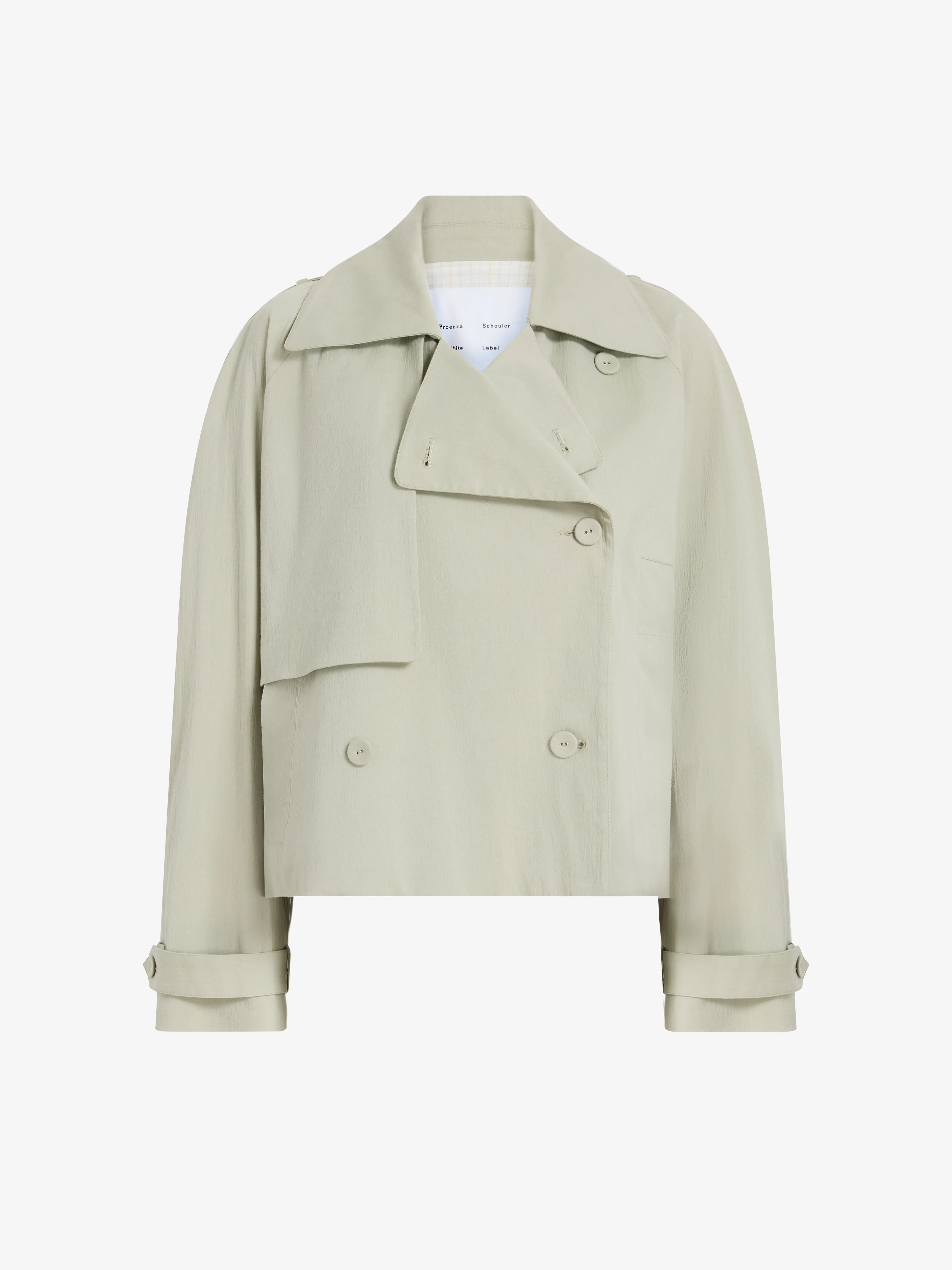 Yasmin Cropped Trench in Cotton sold by Proenza Schouler