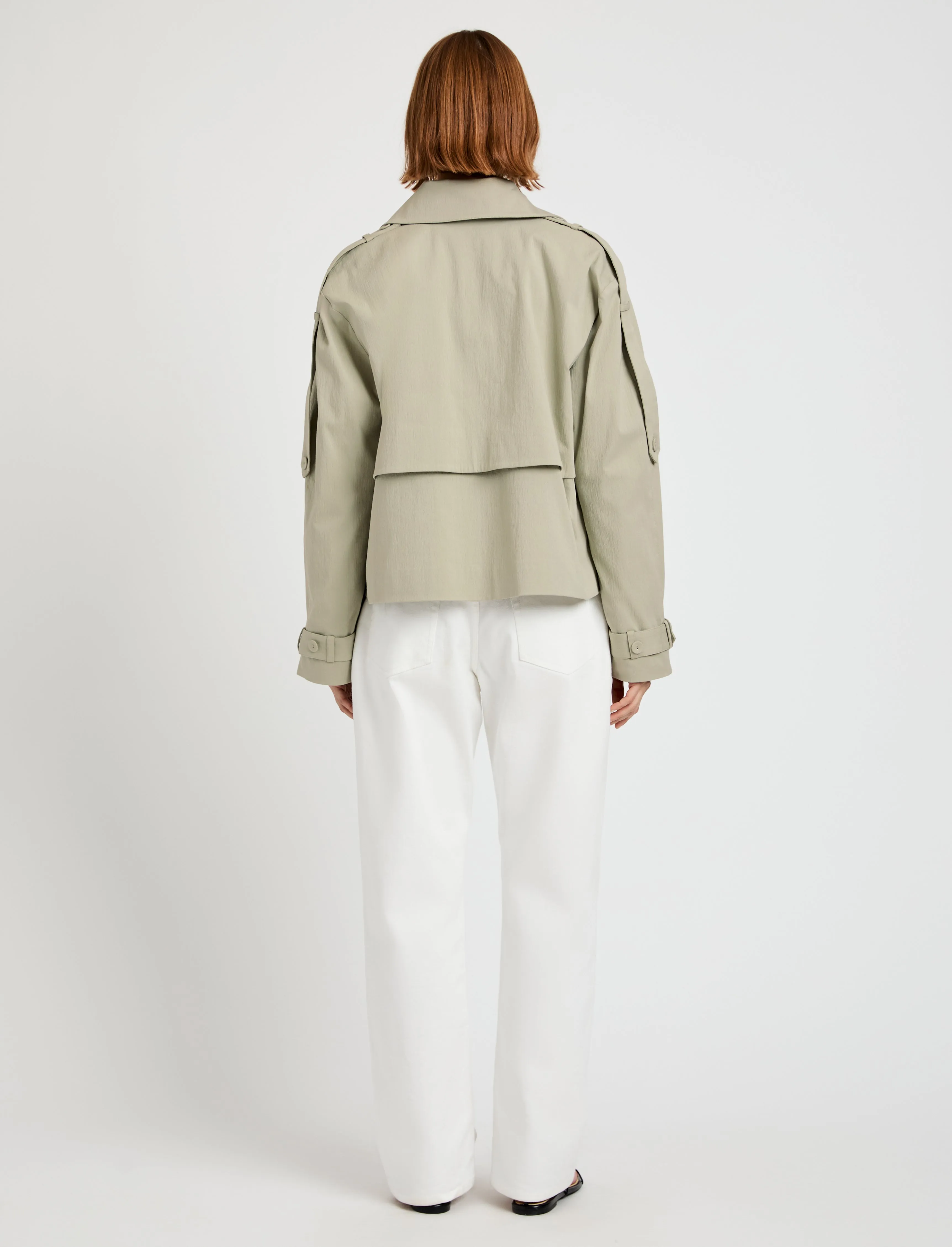 Yasmin Cropped Trench in Cotton sold by Proenza Schouler product image thumbnail 5