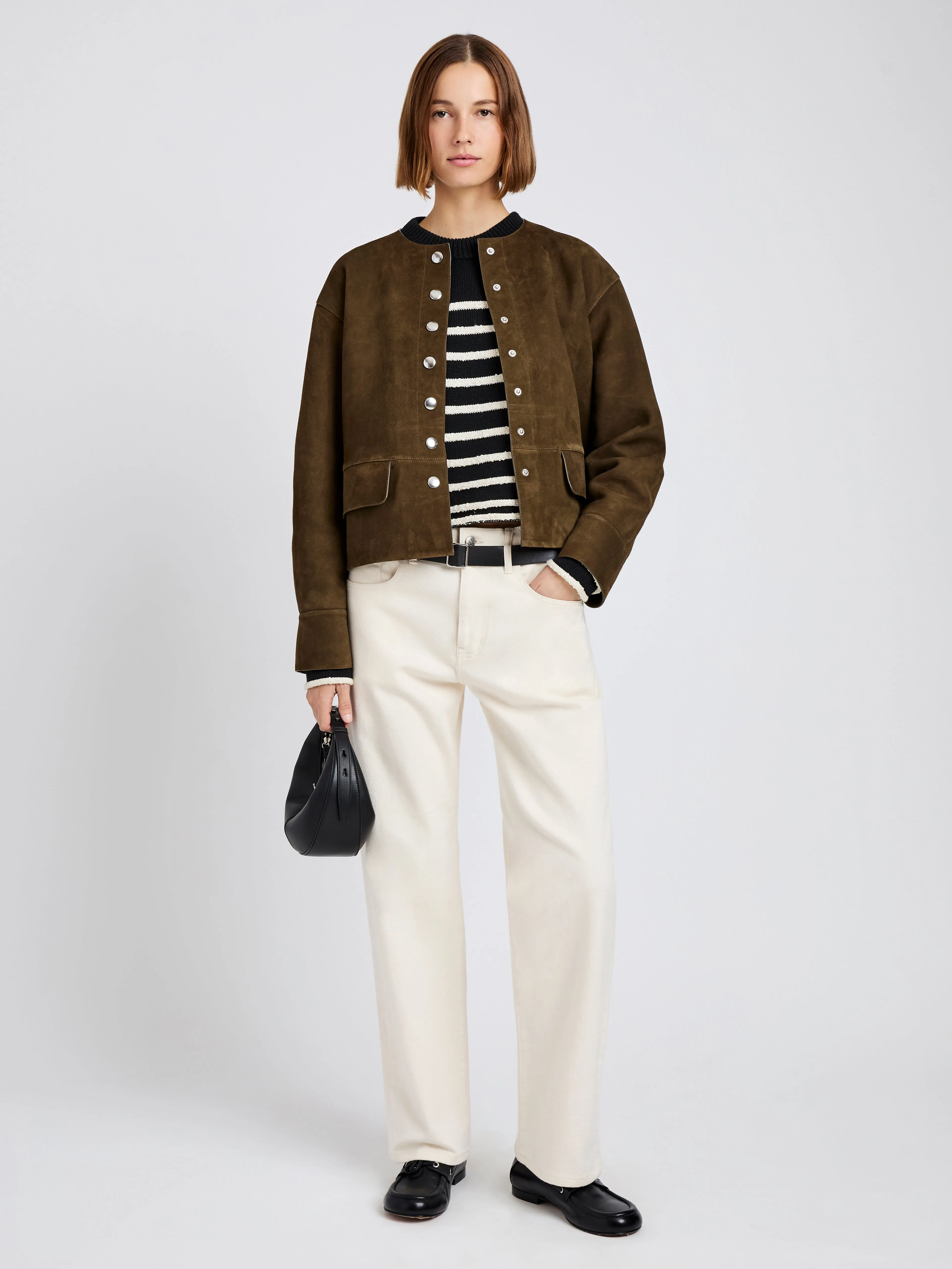 Robin Jacket in Suede sold by Proenza Schouler product image thumbnail 3