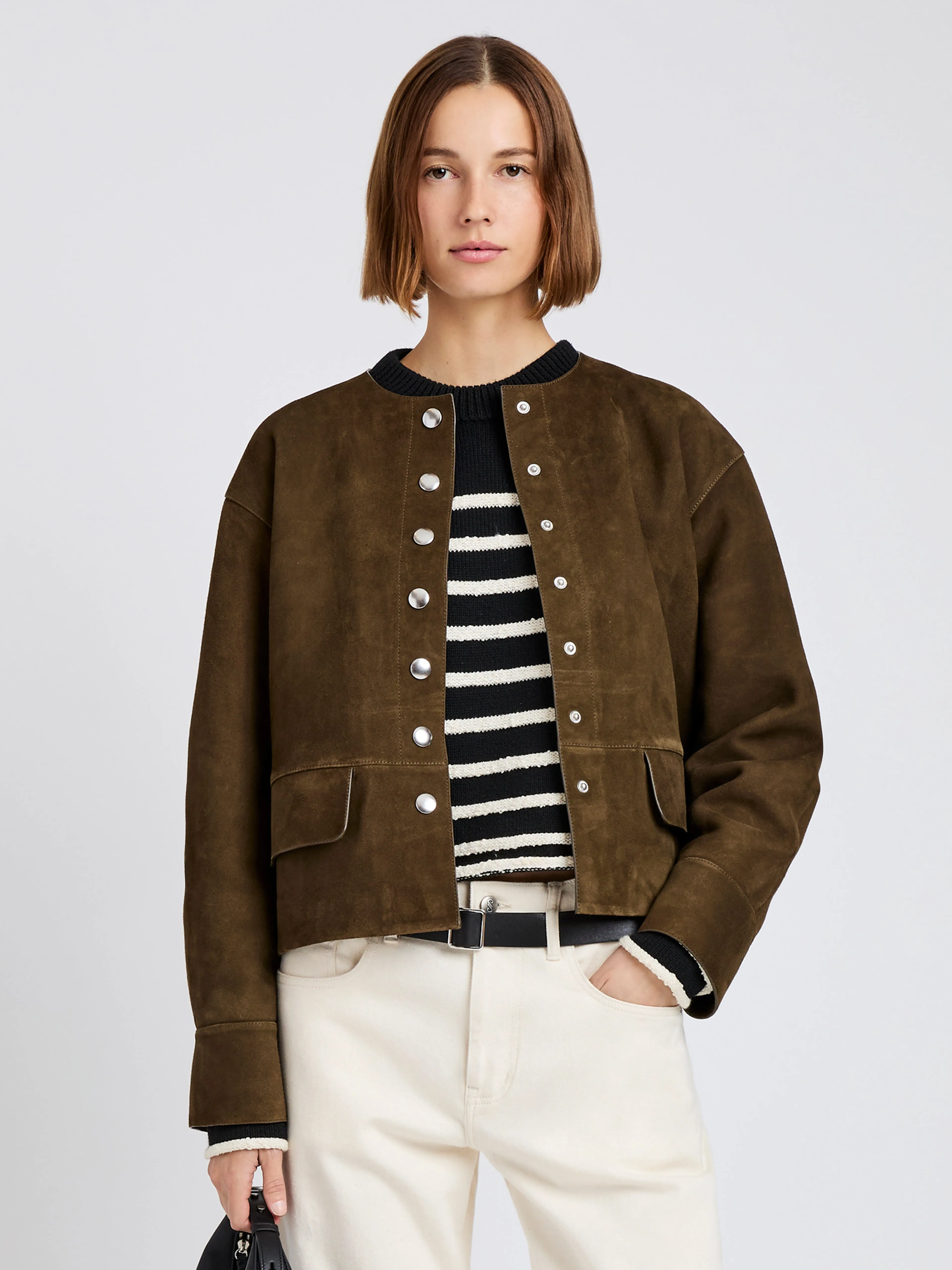 Robin Jacket in Suede sold by Proenza Schouler product image thumbnail 2