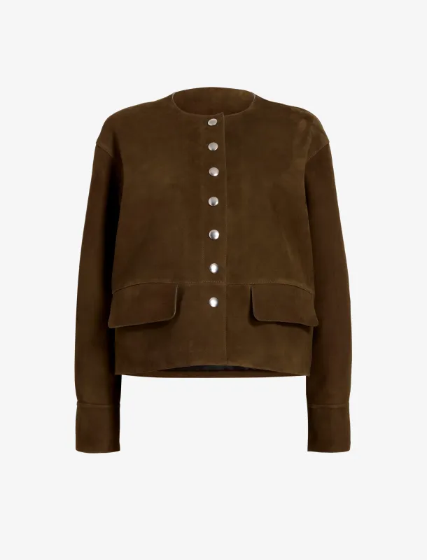 Robin Jacket in Suede made by Proenza Schouler