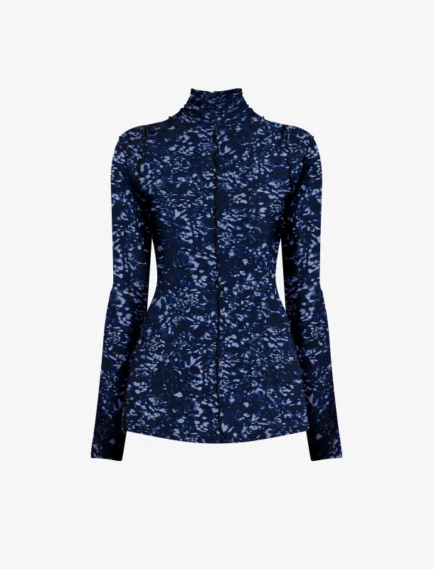 Audrey Top in Printed Jersey made by Proenza Schouler