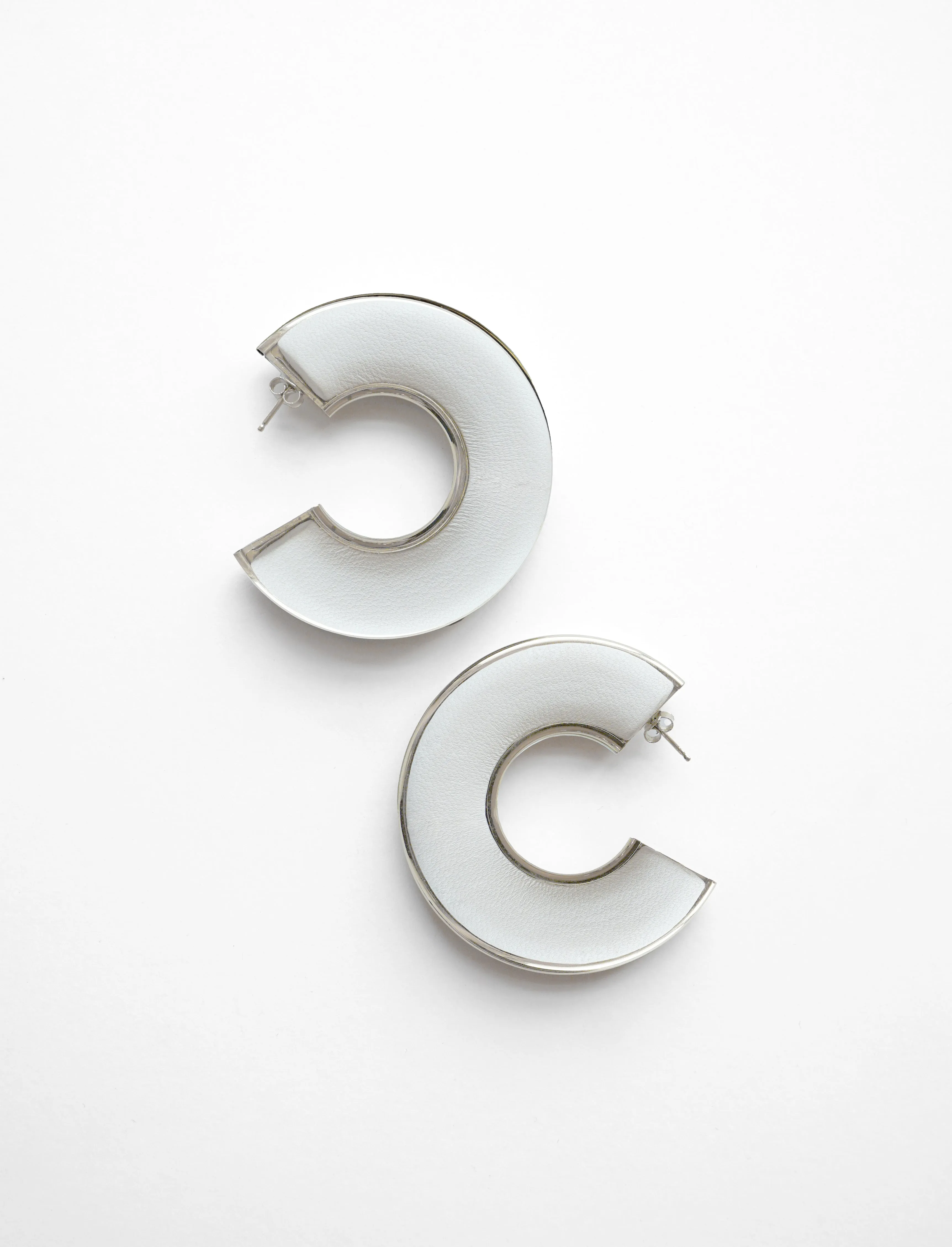 Leather Hoop Earrings sold by Proenza Schouler