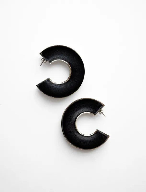 Leather Hoop Earrings sold by Proenza Schouler